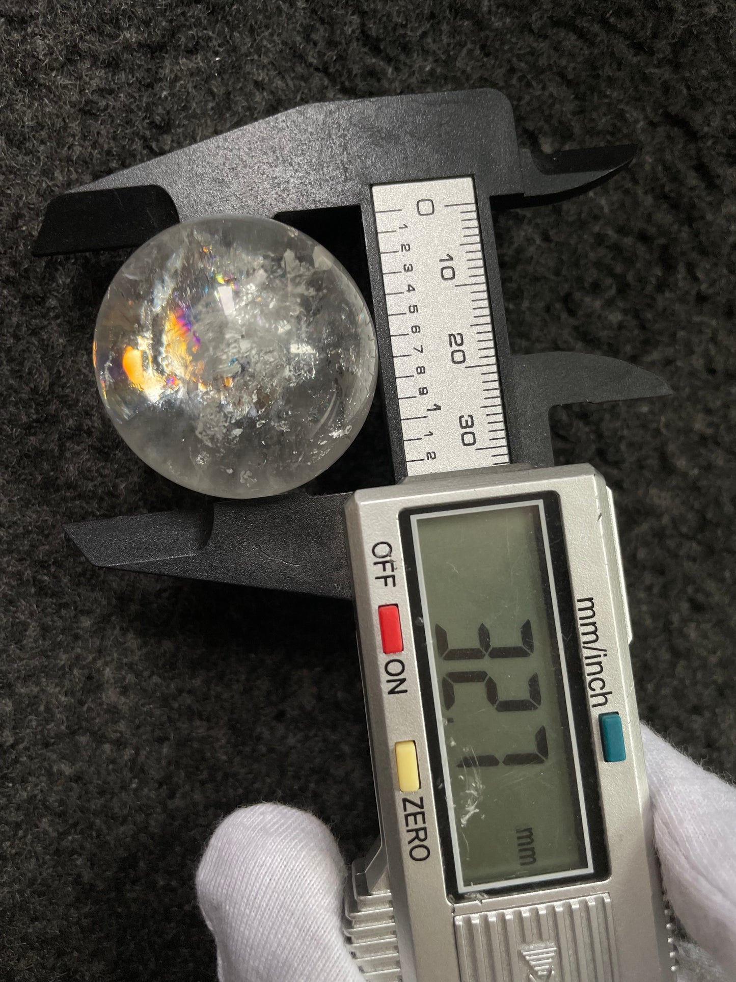 Rainbow Clear Quartz Sphere Gemstone Crystal - M1