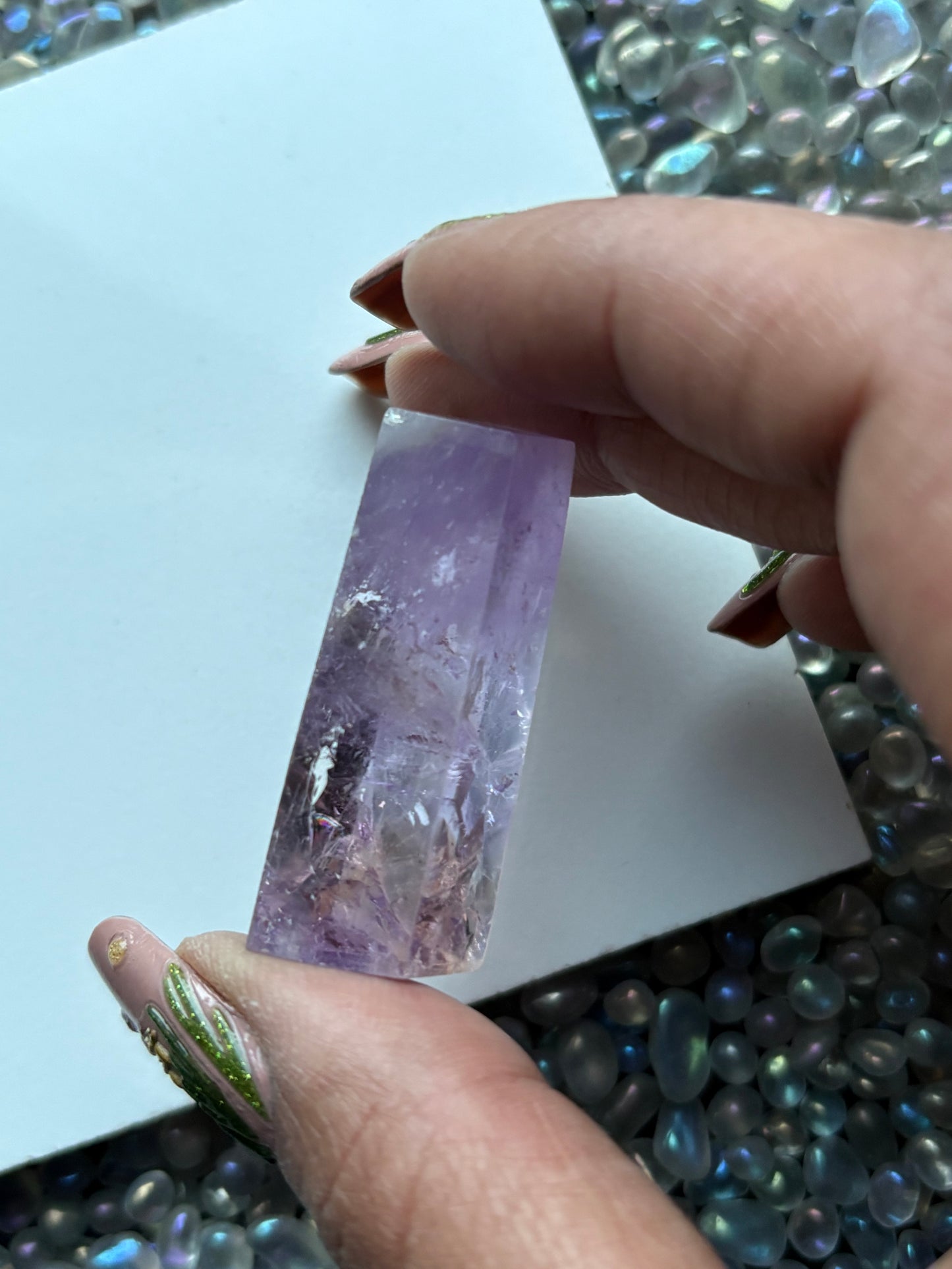 Ametrine Faceted Mini Freeform Bar Crystal Gemstone (5)