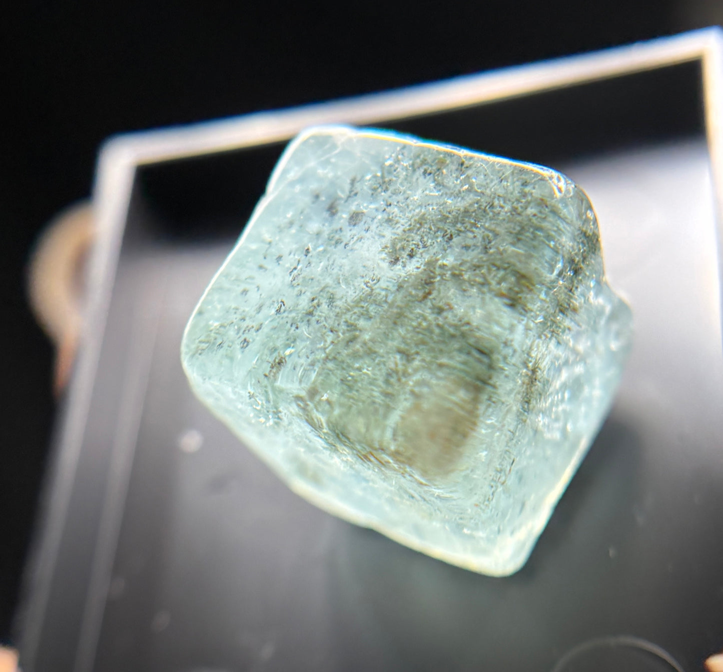 Aquamarine Chlorite Gemstone Crystal Tumbled Cube