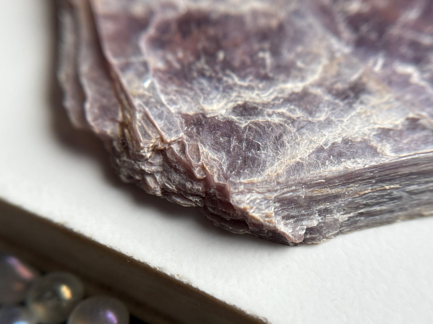 Lepidolite Slice Rough Gemstone Crystal - Large