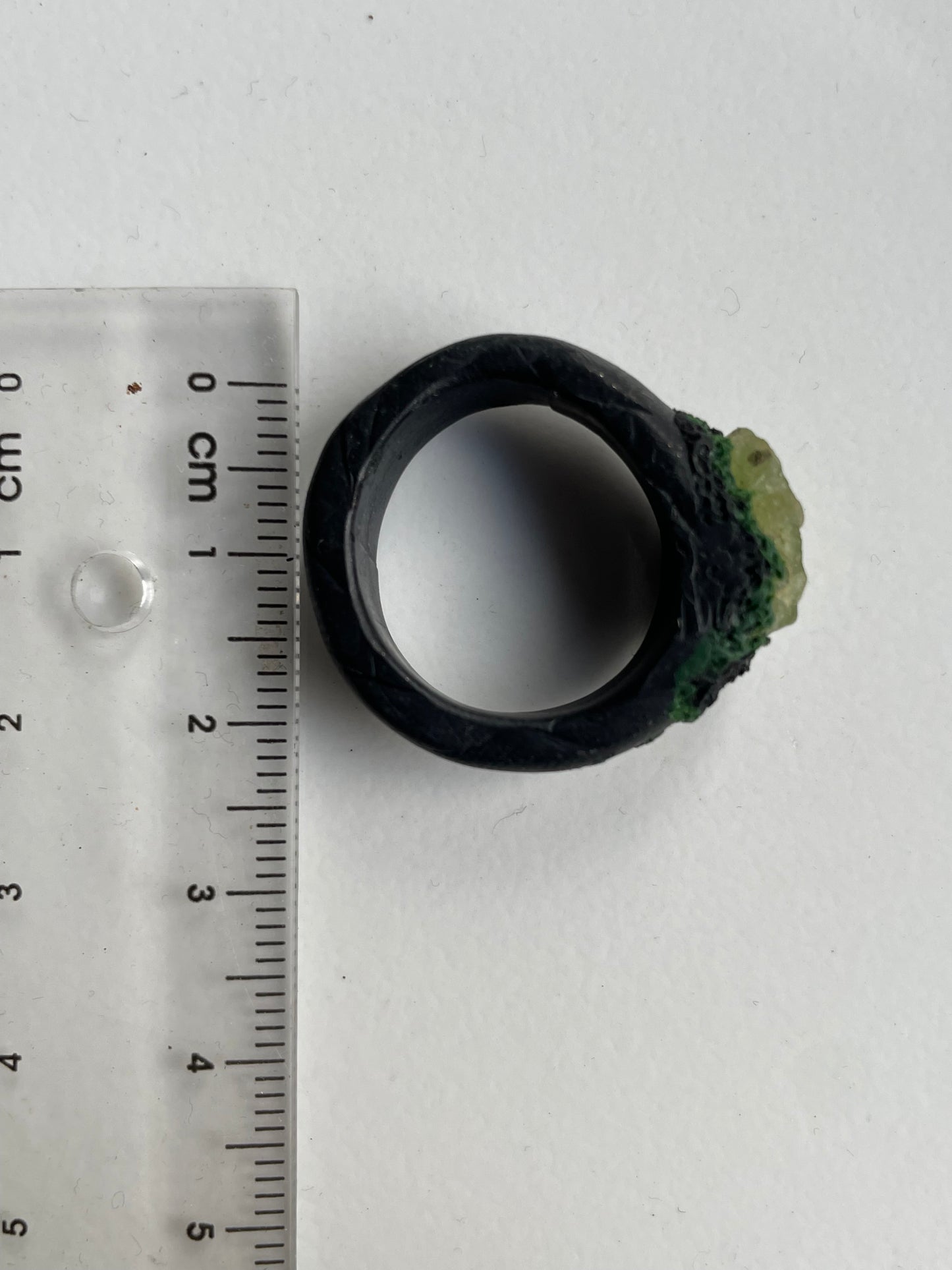 Rainbow Smoky Quartz Crystal Gemstone Sphere Clay Peridot Ring Holder Gift Set