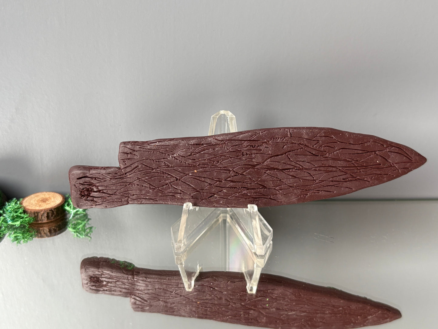 Chakra Crystal Gemstone Enchanted Forest Wooden Clay Knife