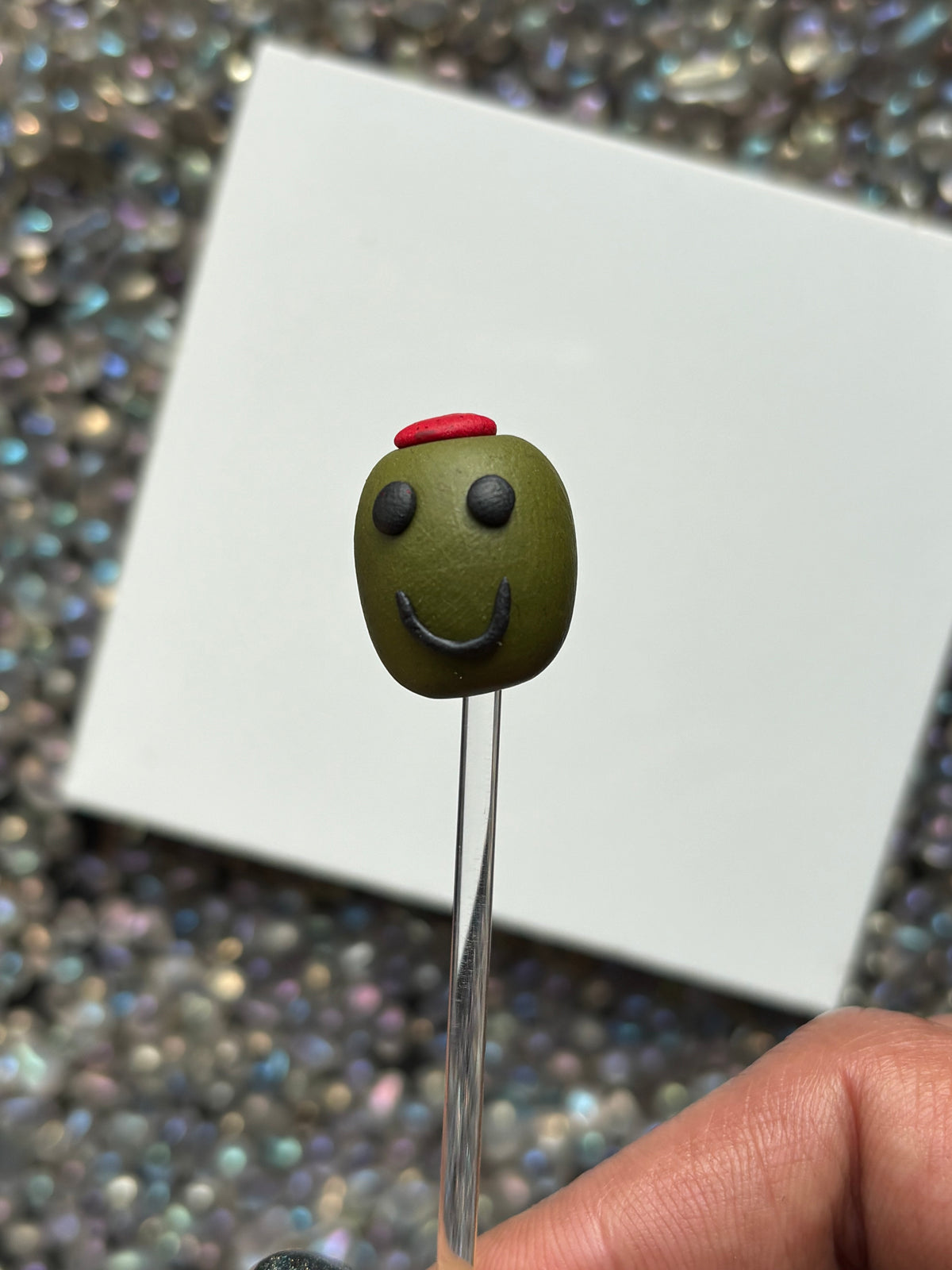 Olivia The Olive Clay Art Plant Pot Buddy