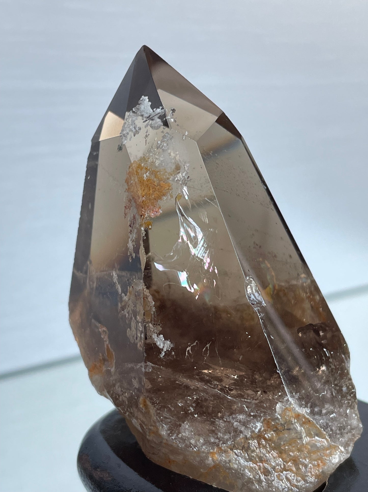 Smoky Garden Quartz Crystal Gemstone Tower Point