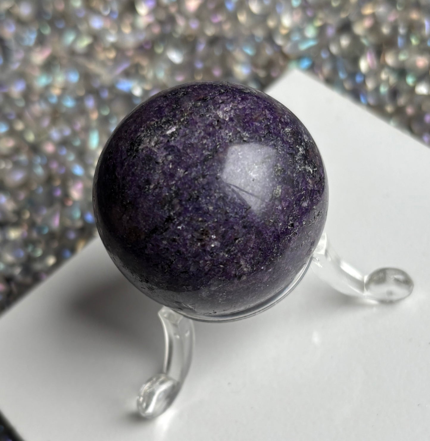 Lepidolite Crystal Gemstone Sphere Small
