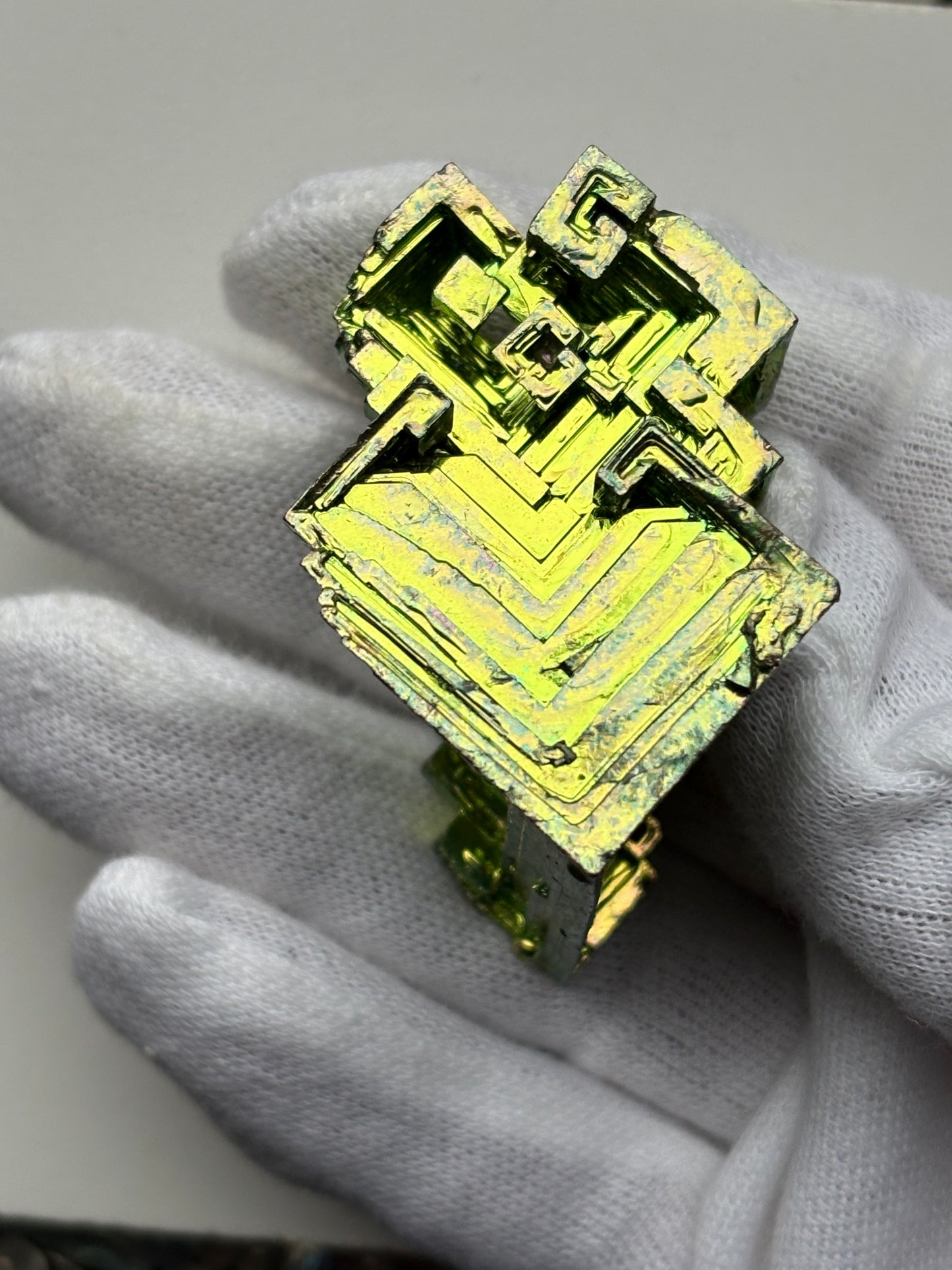 Green Bismuth Crystal Specimen - L1