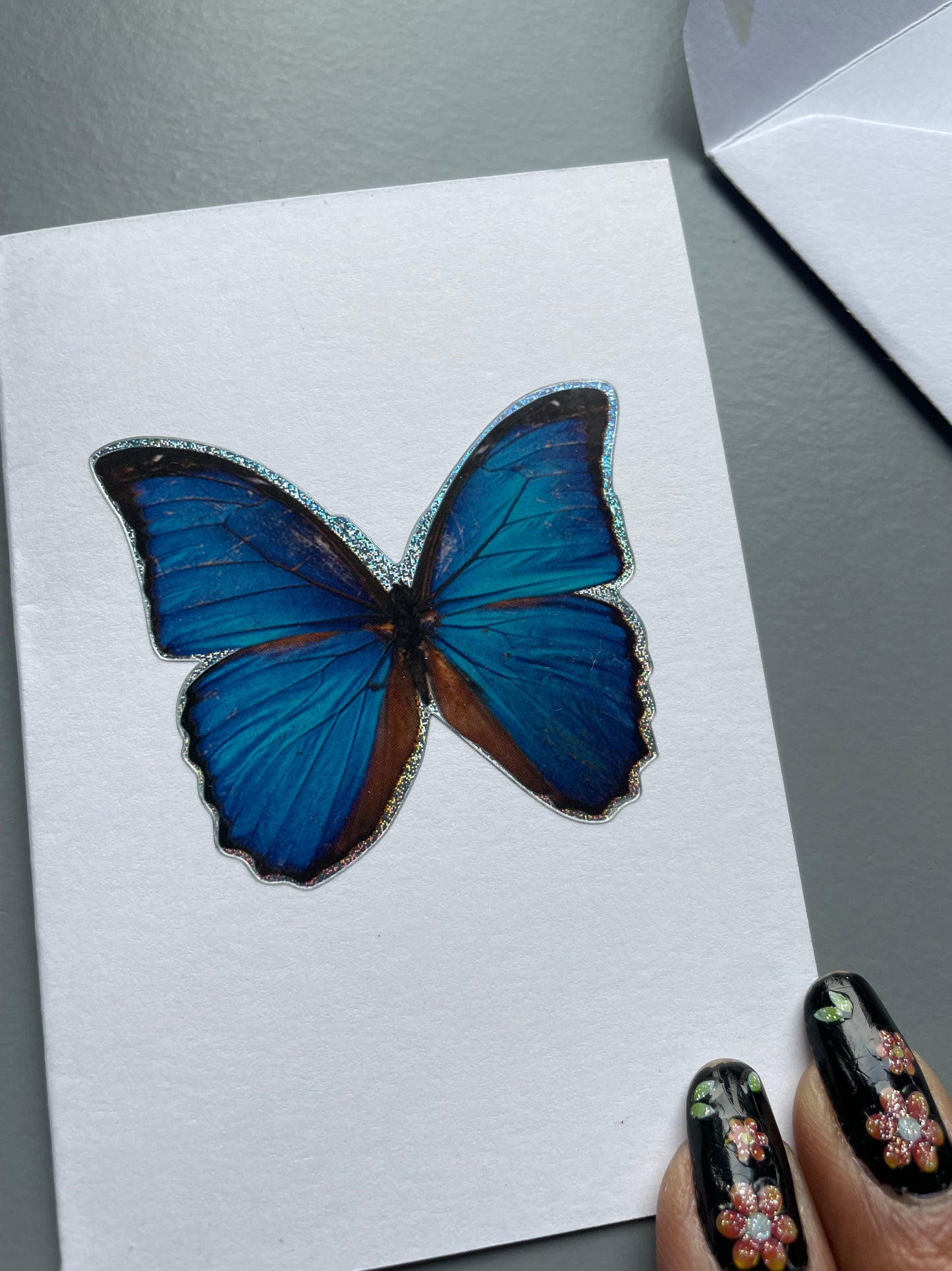 Butterfly Card & Gemstone Crystal Tumbled Stone Gift Set (1)