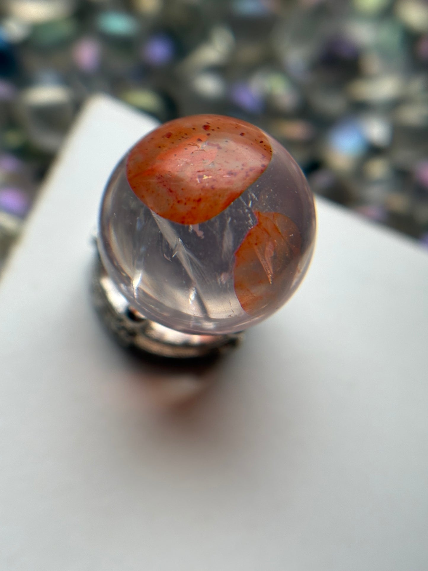 Star Fire Quartz Crystal Gemstone Sphere - Mini (1)
