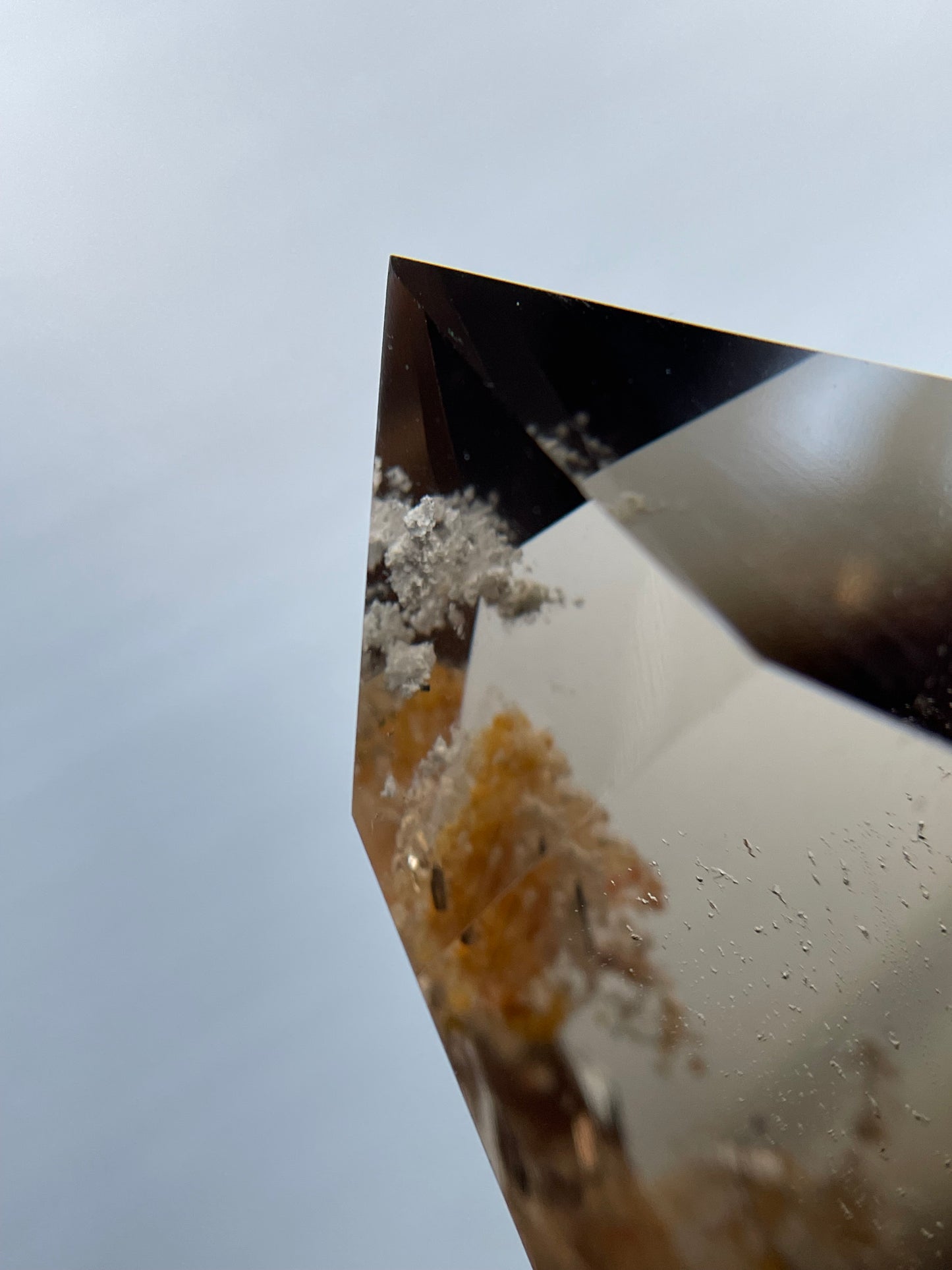 Smoky Garden Quartz Crystal Gemstone Tower Point