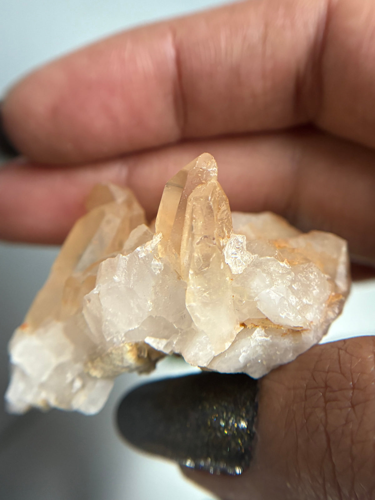 Tangerine Quartz Gemstone Crystal Specimen (2)