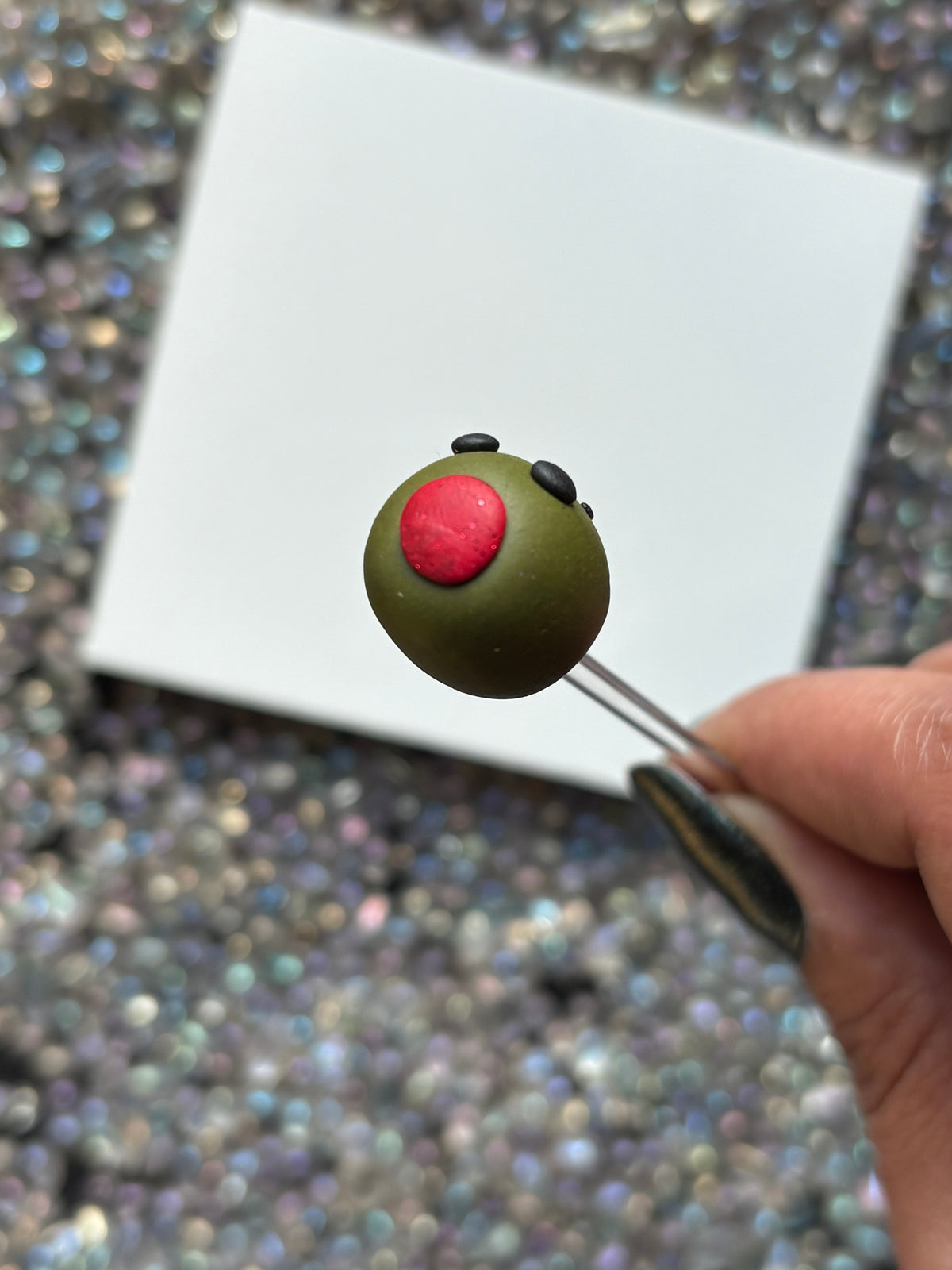 Olivia The Olive Clay Art Plant Pot Buddy