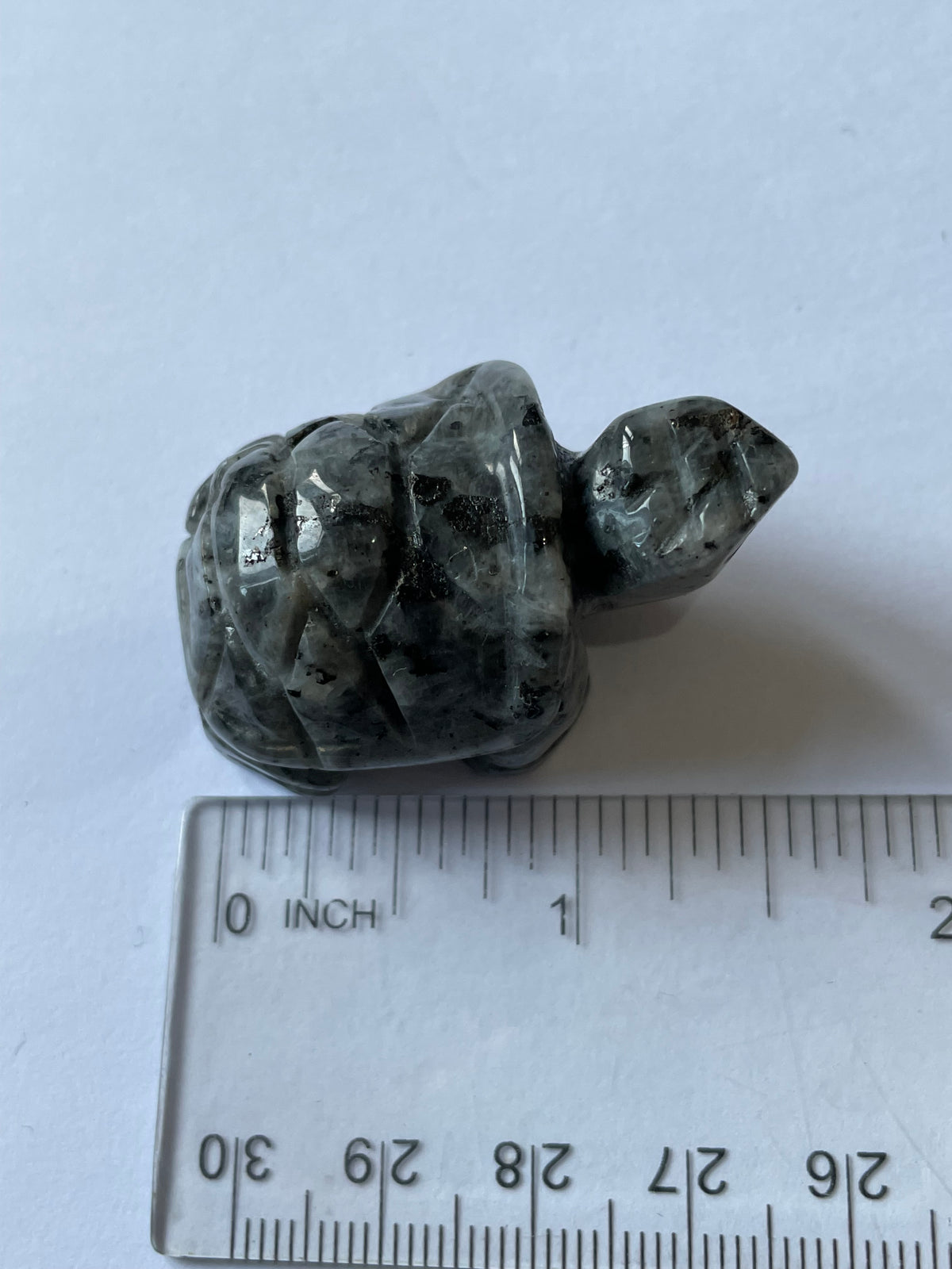 Larvikite Gemstone Crystal Turtle Animal Carving Small