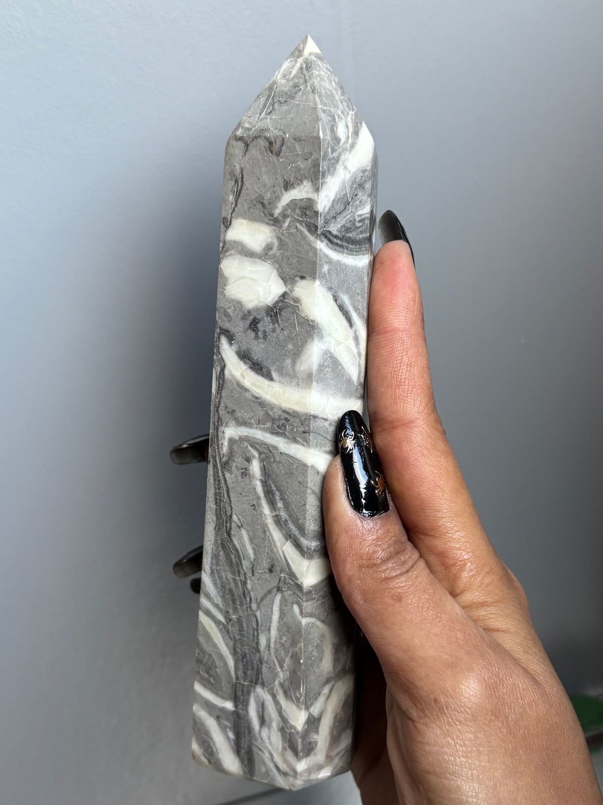 Thousand Eye Jasper Crystal Gemstone Tower Point - L1