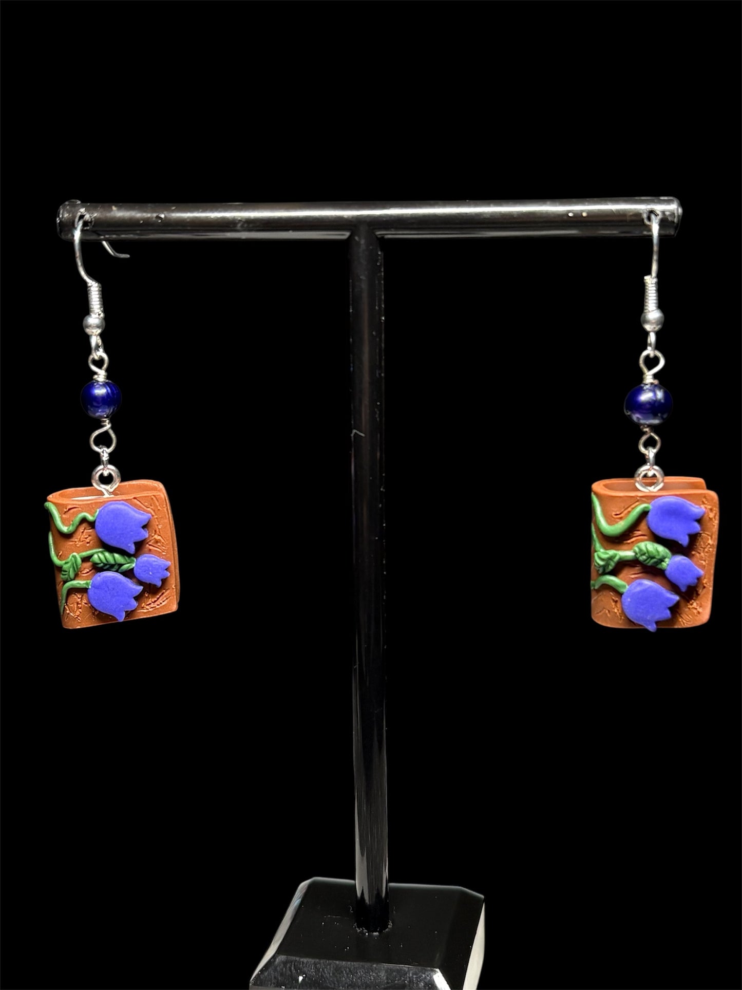 The Eloise Pearl Crystal Gemstone Silver Earrings