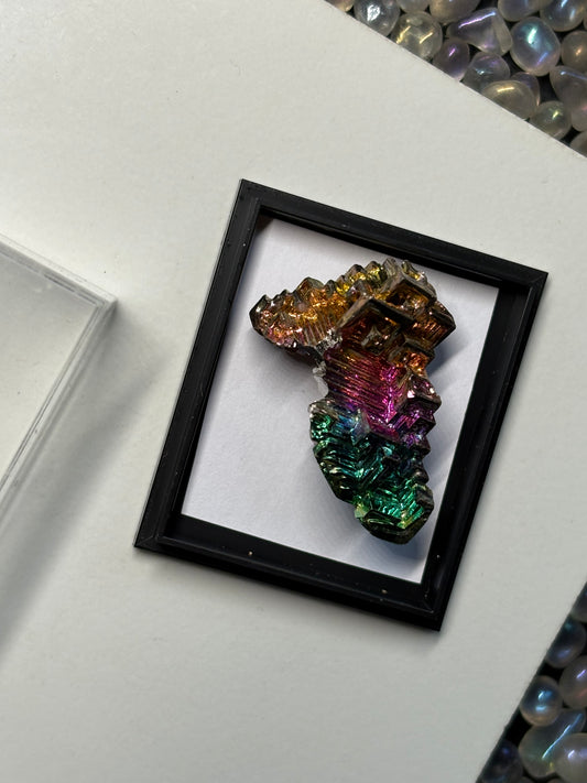 Rainbow Bismuth Crystal Specimen Metal Art S (4)