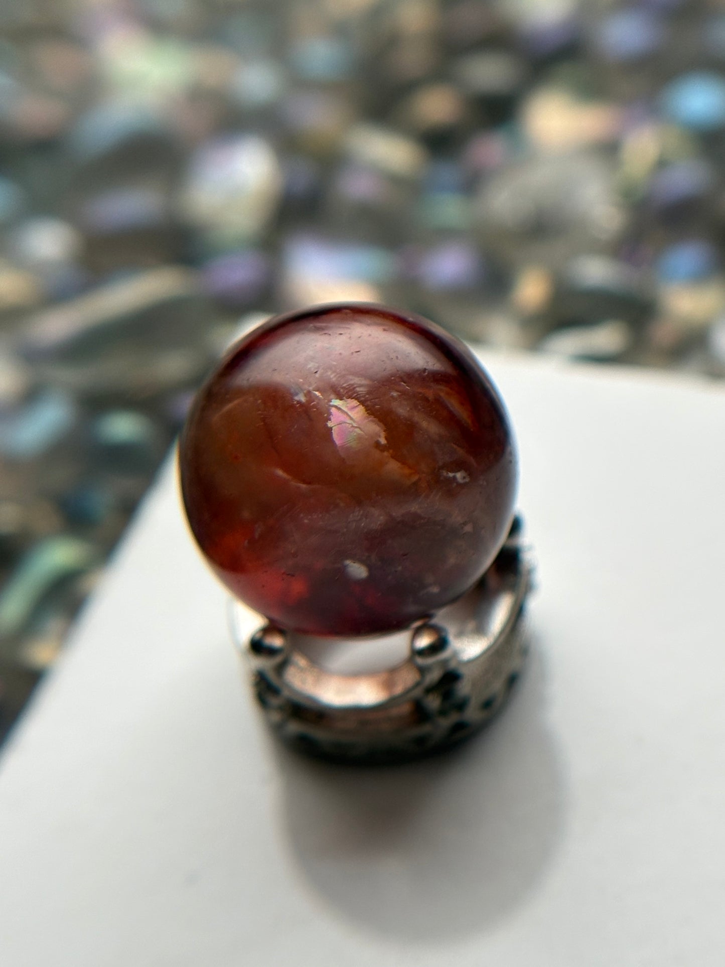 Star Fire Quartz Crystal Gemstone Sphere - Mini (4)