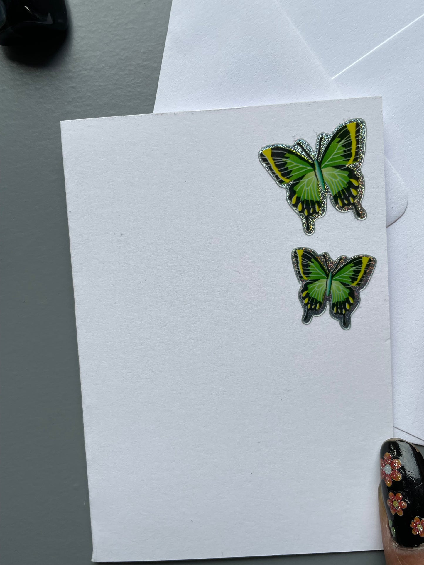 Butterfly Card & Gemstone Crystal Tumbled Stone Gift Set (3)