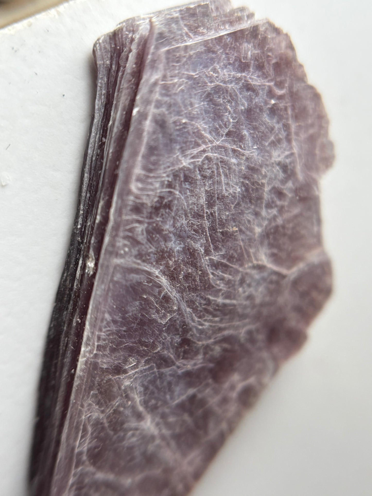 Lepidolite Slice Rough Gemstone Crystal - Small