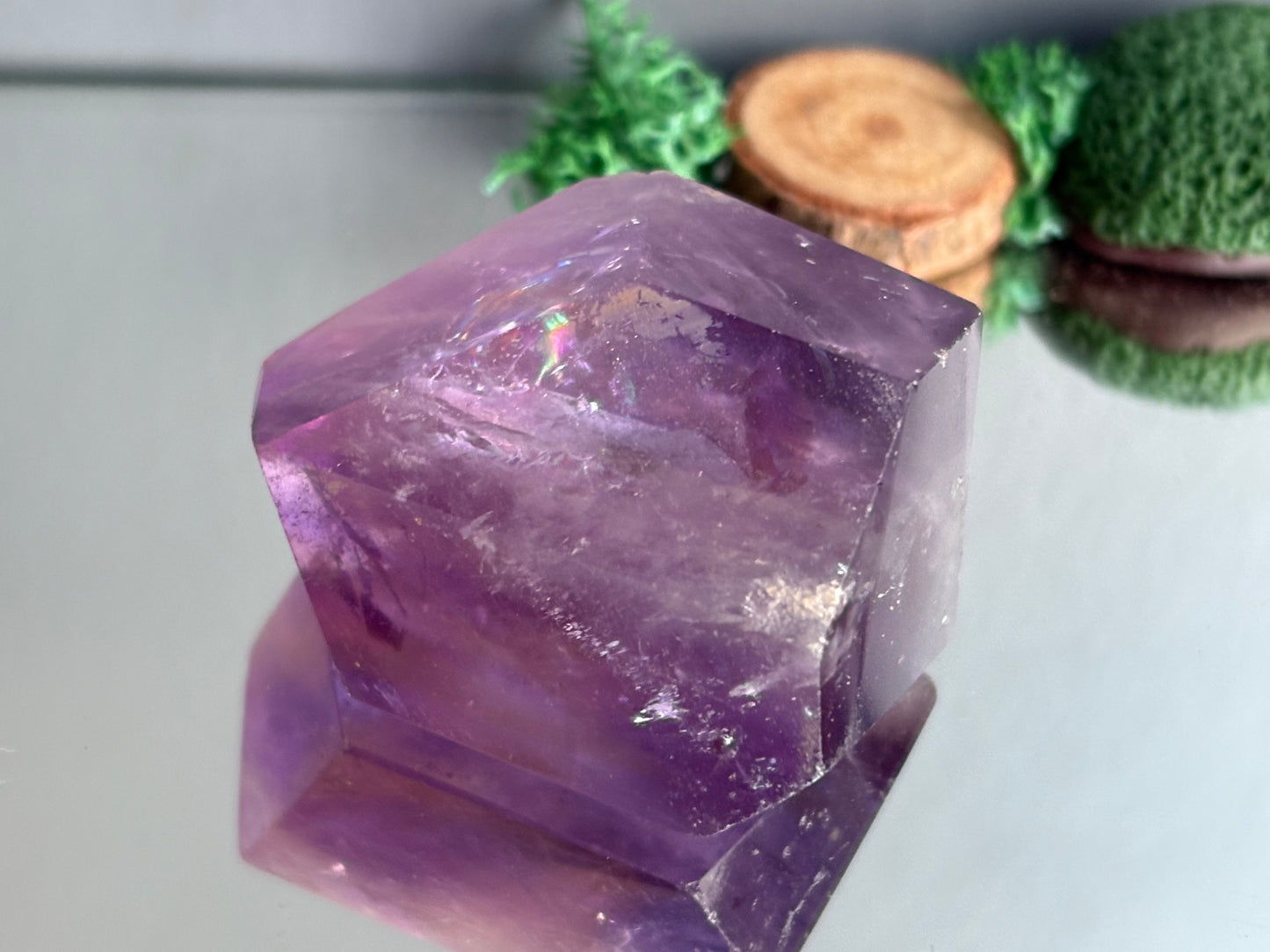 Ametrine Faceted Mini Freeform Crystal Gemstone (4)