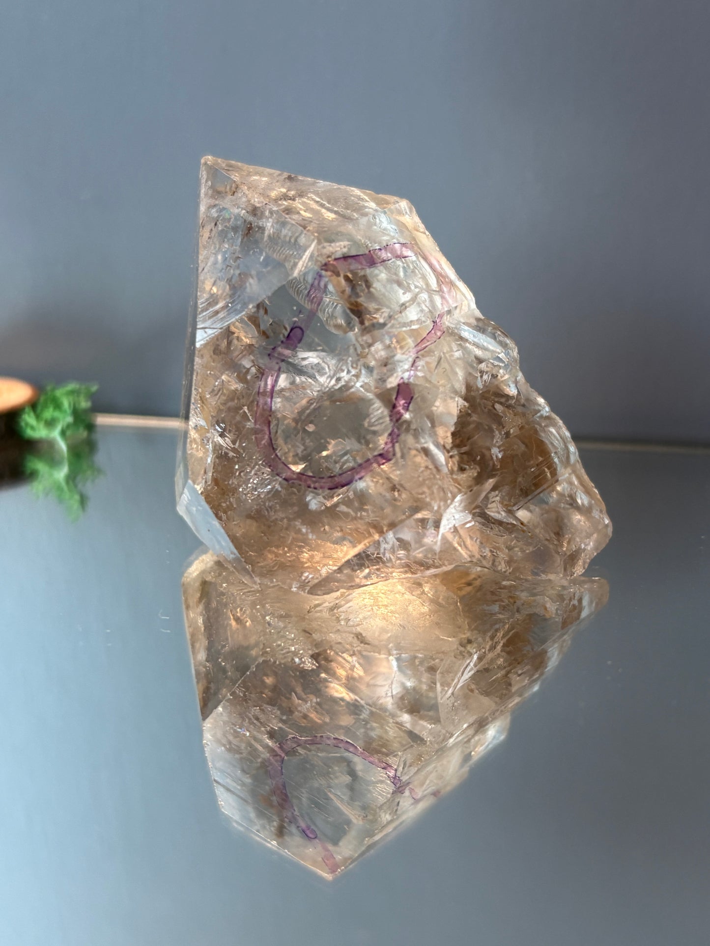 Citrine Enydro Bubble Crystal Gemstone Tower Point