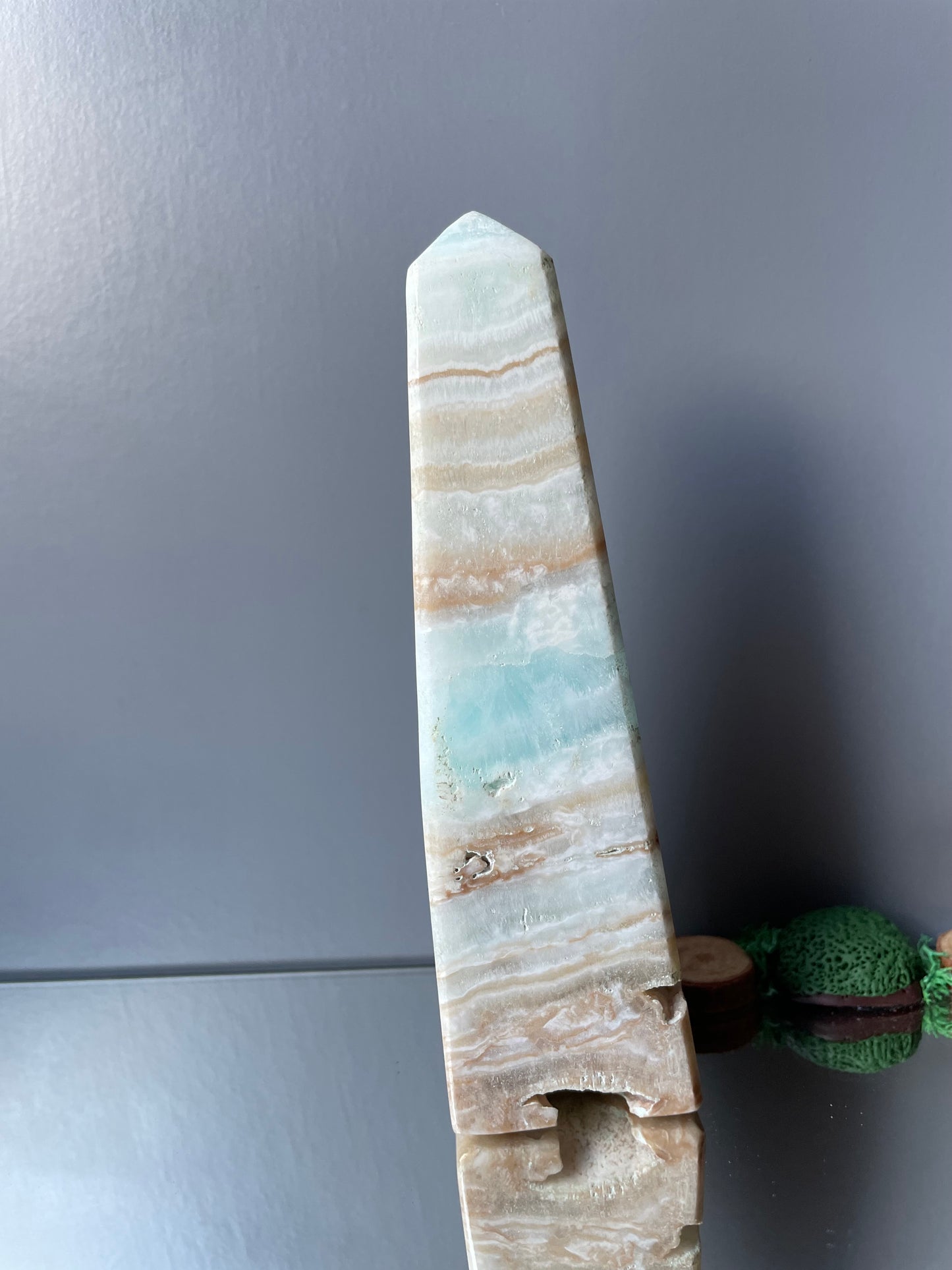 Caribbean Calcite Aragonite Crystal Gemstone Tower Point (2)