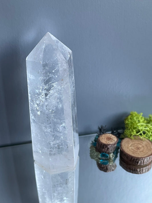 Clear Quartz Crystal Gemstone Point Tower - Clarity 2 (B)