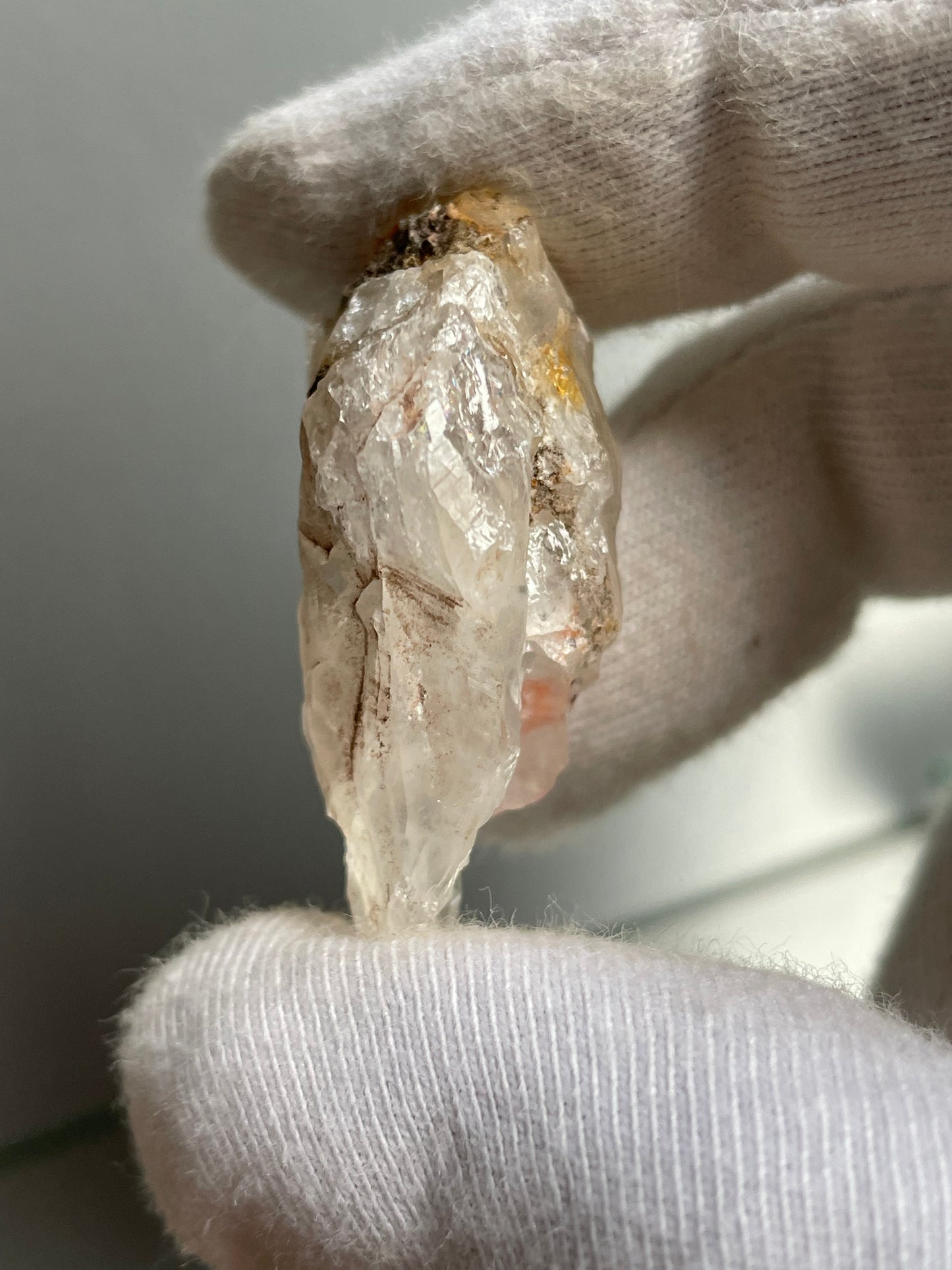 Scottish Hematoid Fire Quartz Crystal Gemstone Rough Specimen