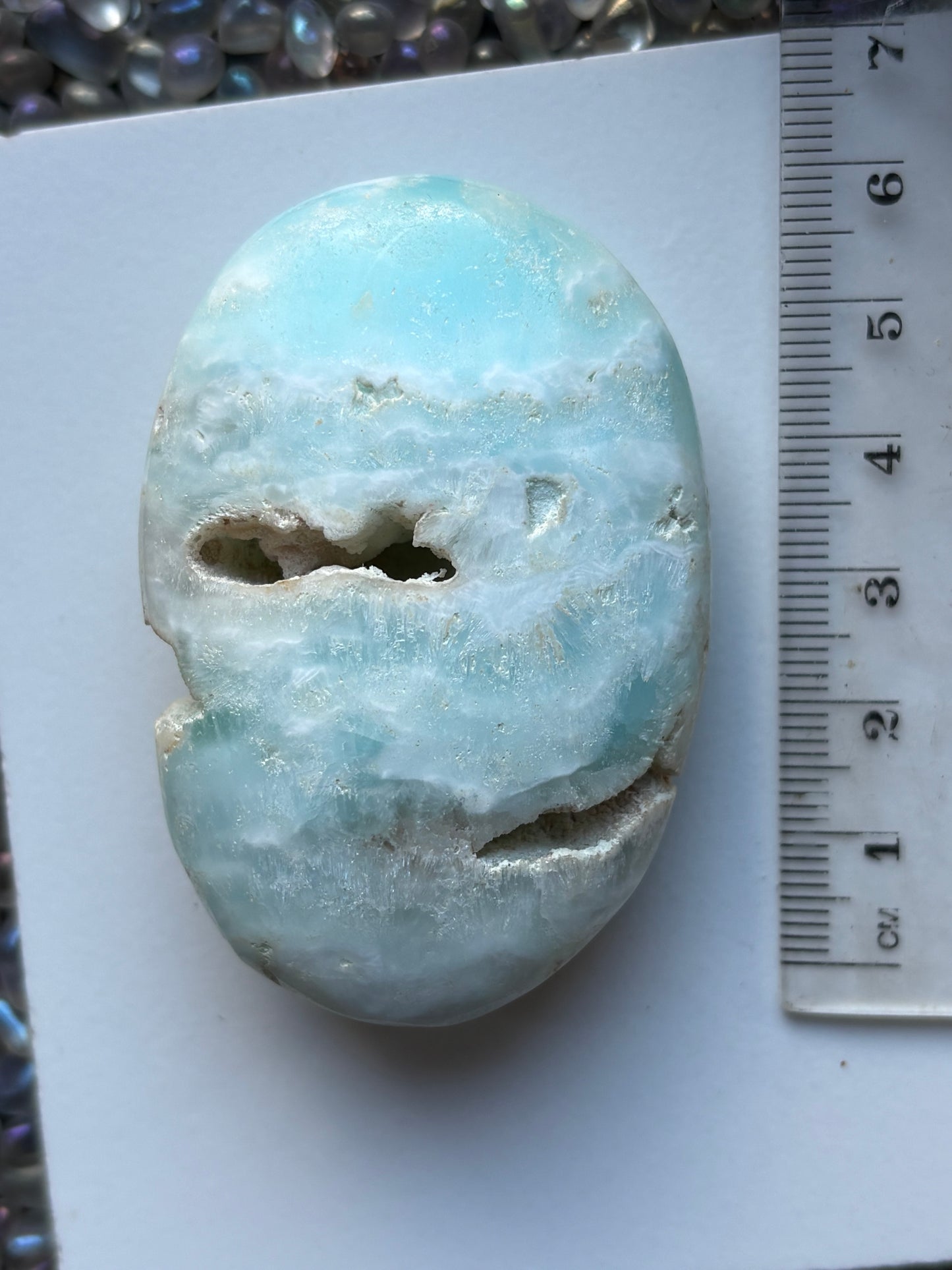 Caribbean Calcite Aragonite Crystal Gemstone Palm Stone - Medium (1)
