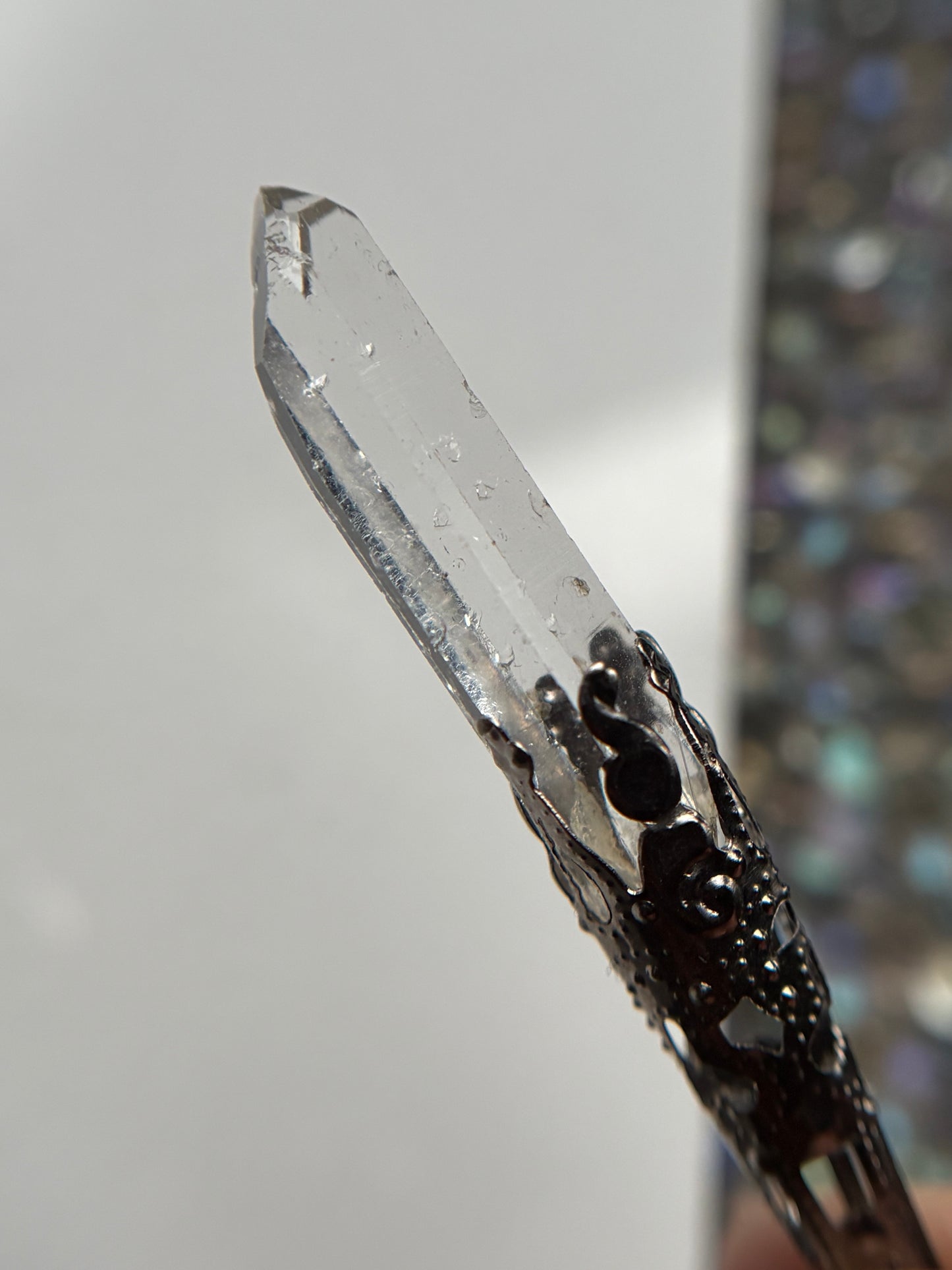 Lemurian Quartz Crystal Gemstone Gothic Mini Wand (1)