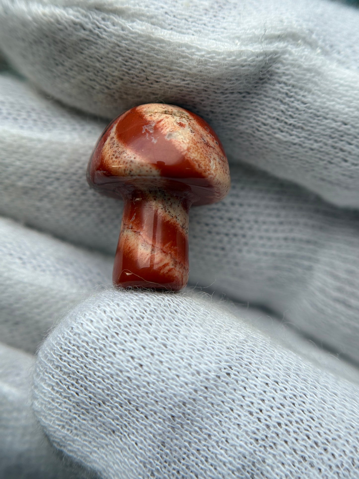 Red Jasper Crystal Gemstone Mushroom Carving Mini (3)