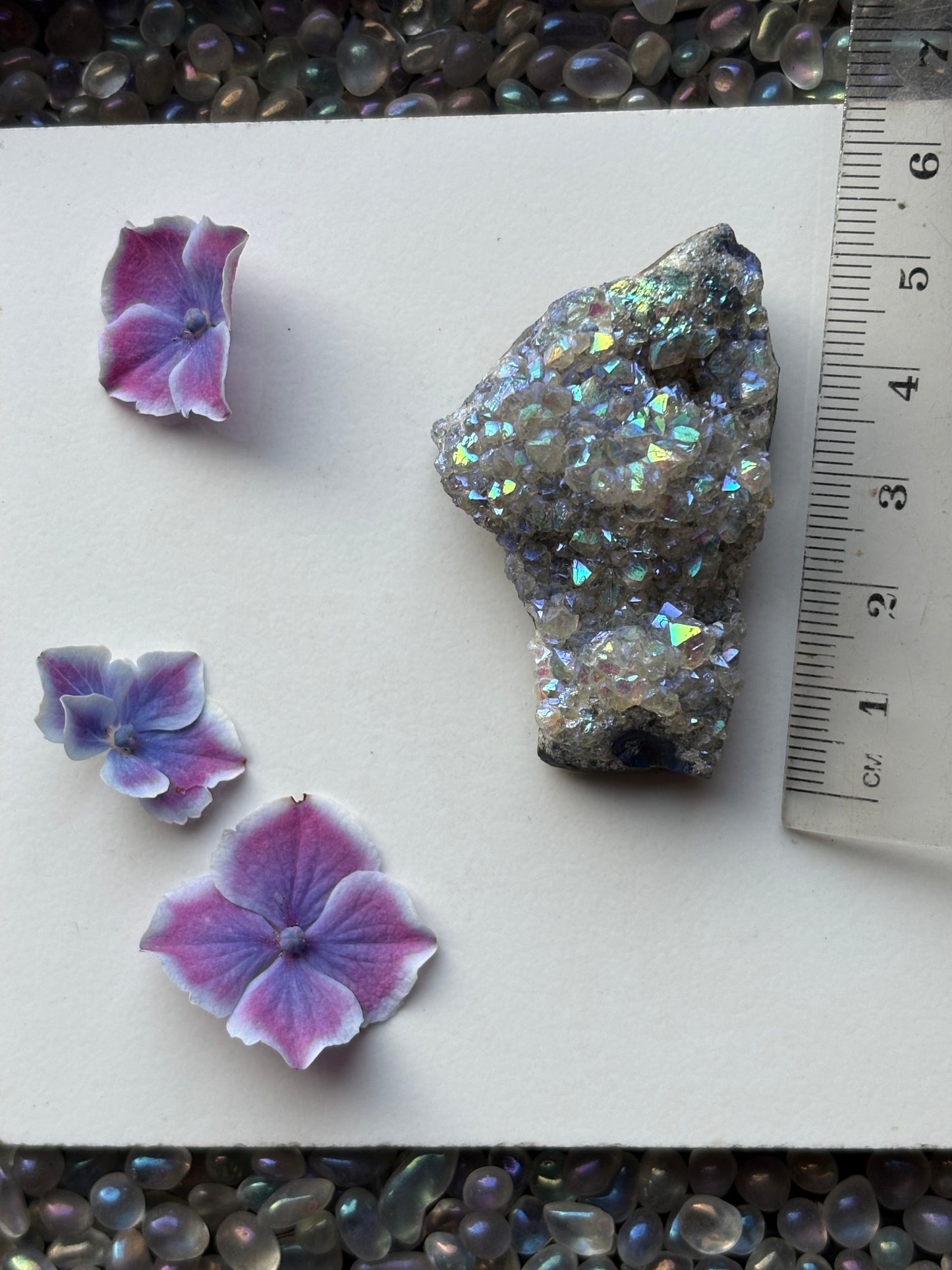 Aura Quartz Crystal Gemstone Cluster Small (1)