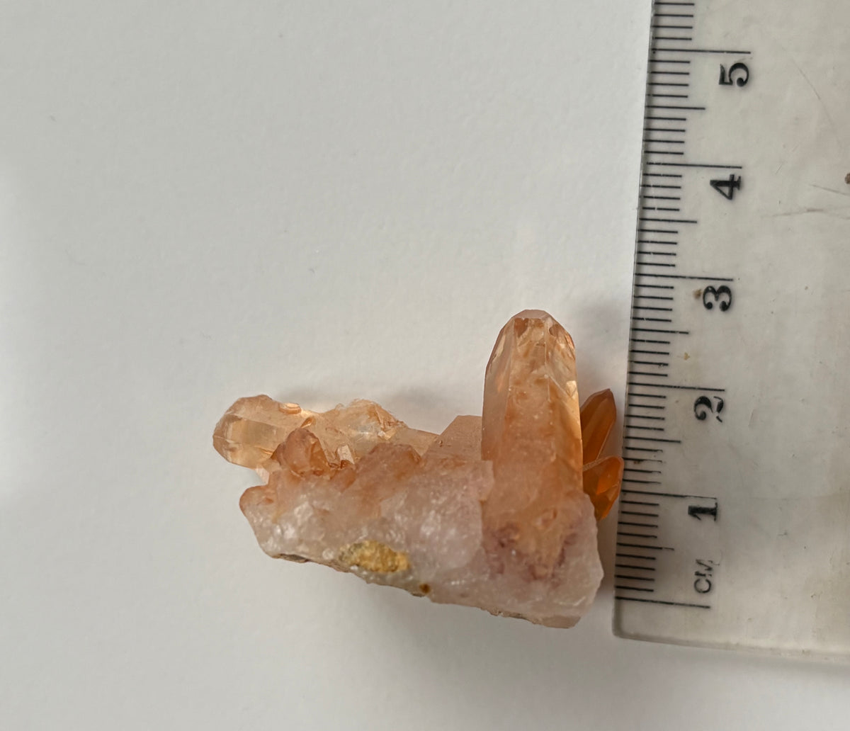 Tangerine Quartz Gemstone Crystal Specimen (1)