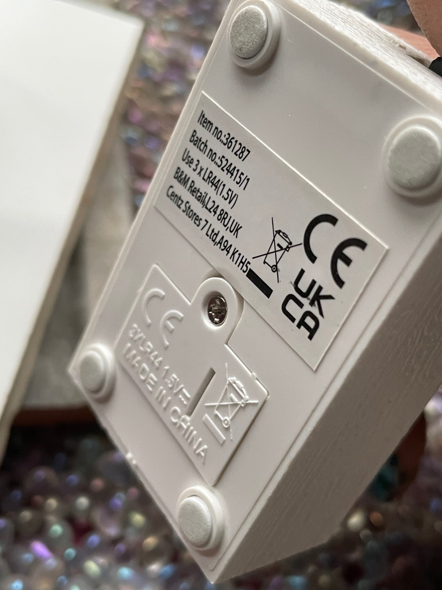 Multicoloured Light USB White Wood Base - Small