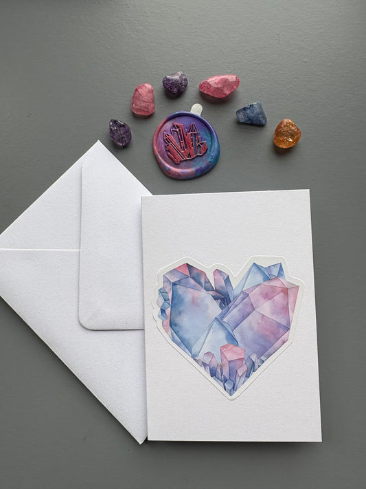 Crystal Card & Mini Crystal Tumbled Stone Gift Set (4)