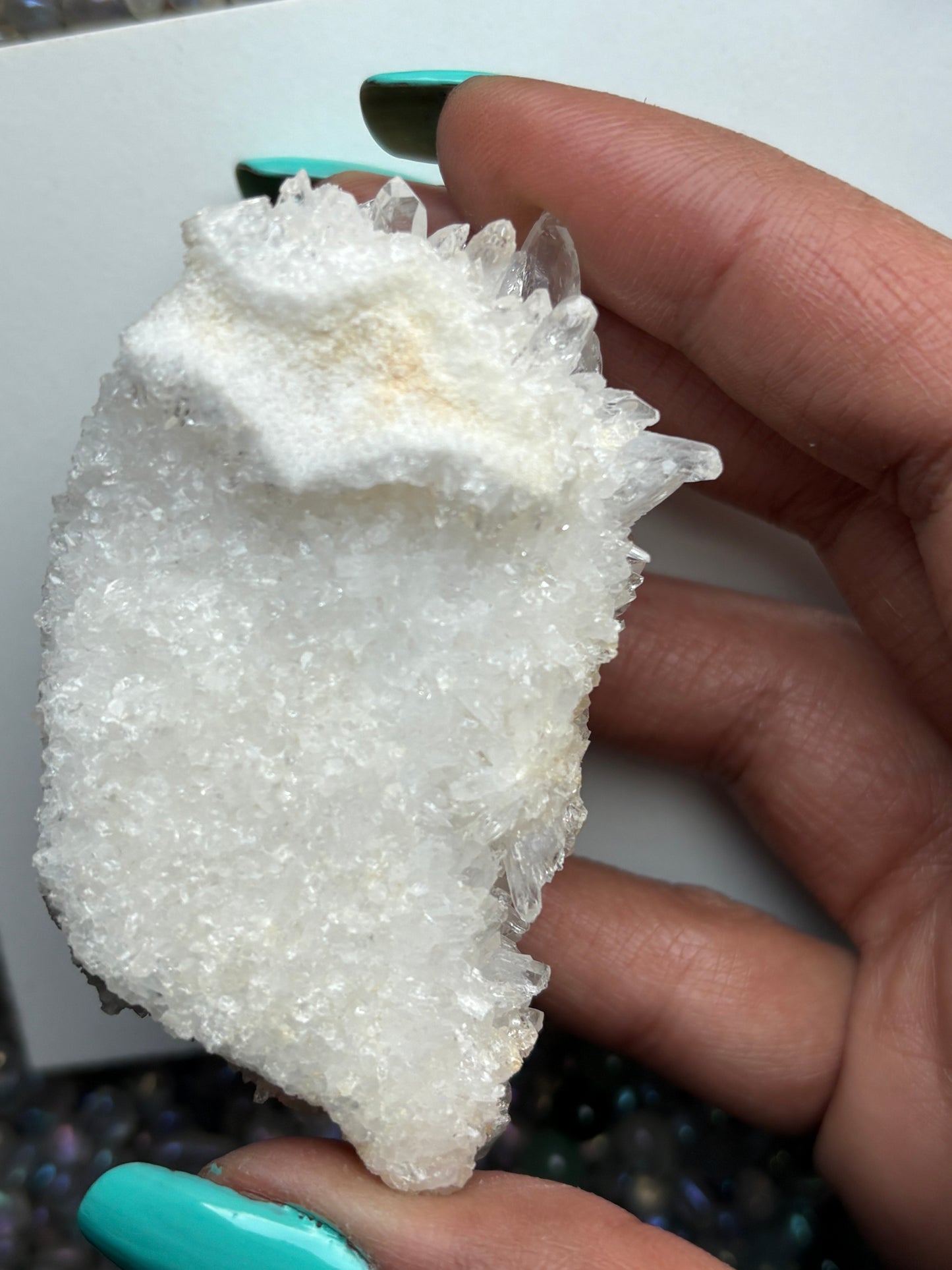 Himalayan Clear Quartz Gemstone Crystal Rough Cluster Specimen (A)