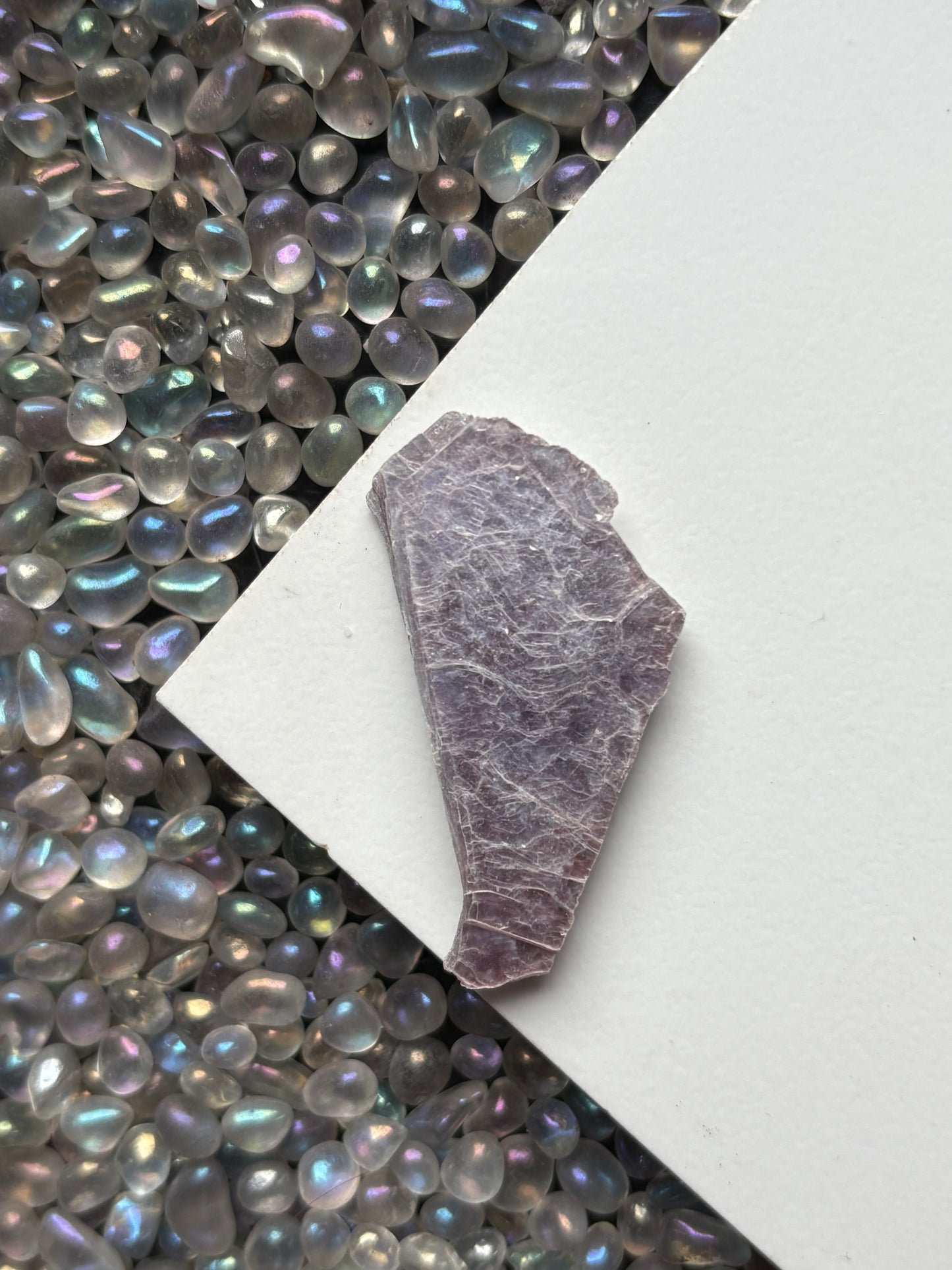 Lepidolite Slice Rough Gemstone Crystal - Small