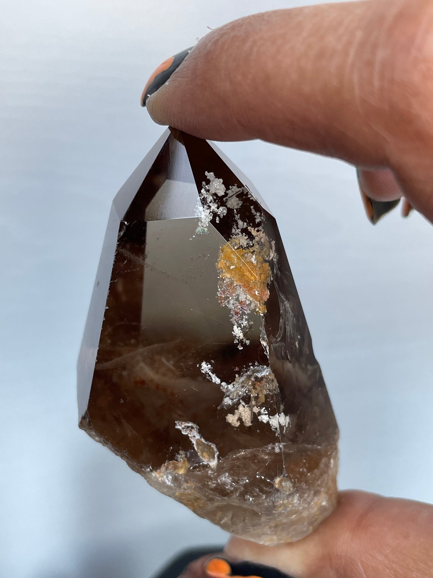Smoky Garden Quartz Crystal Gemstone Tower Point