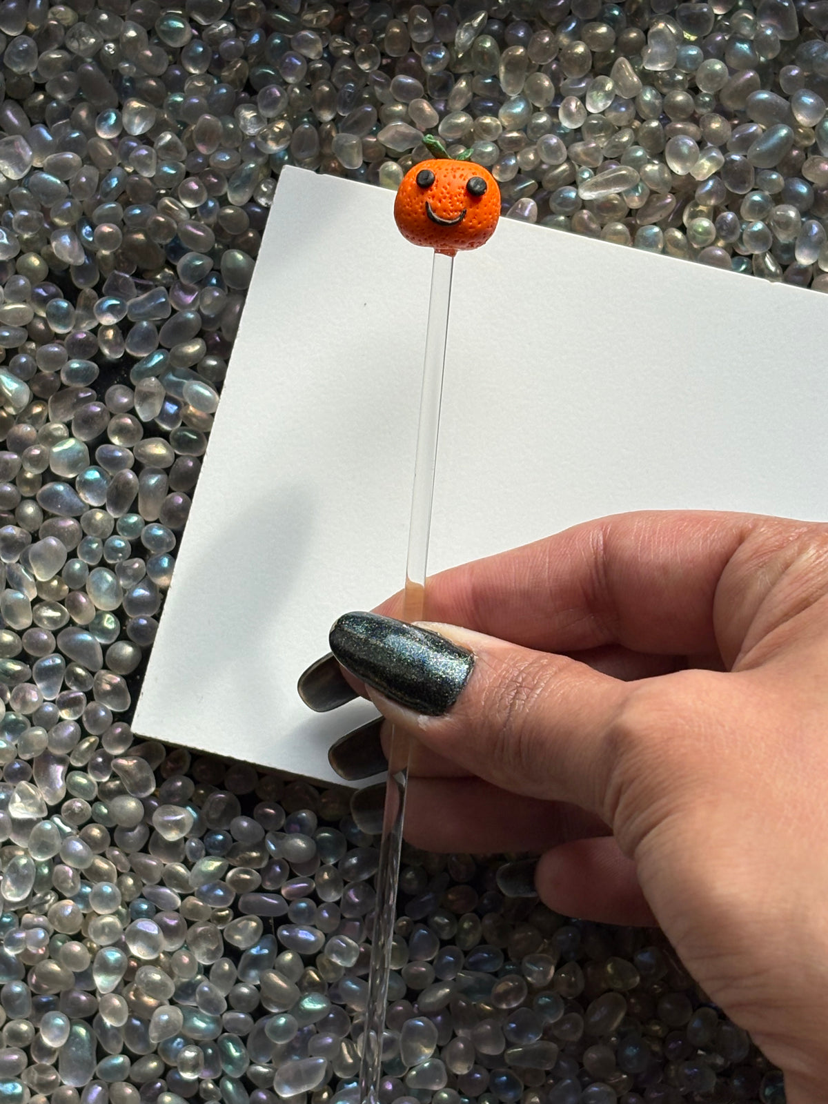 Ollie The Orange Clay Art Plant Pot Buddy