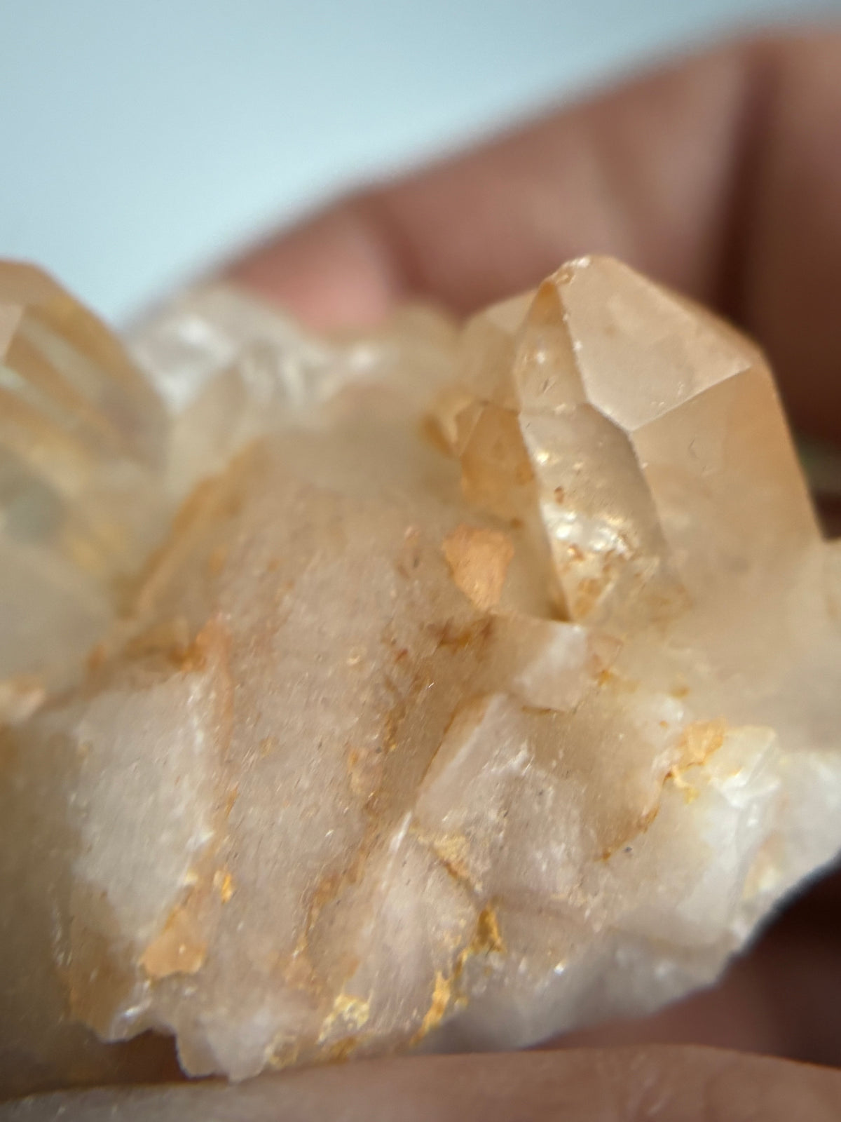 Tangerine Quartz Gemstone Crystal Specimen (2)