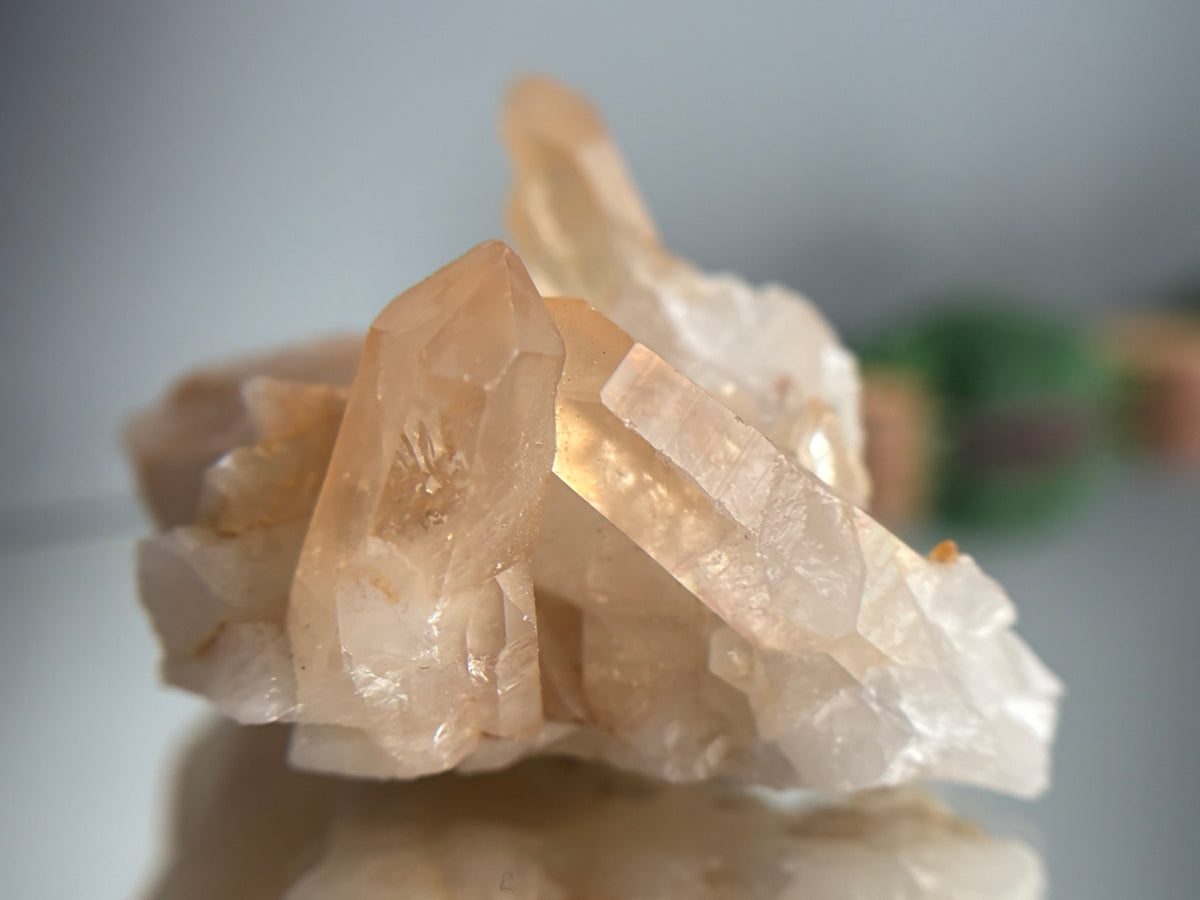 Tangerine Quartz Gemstone Crystal Specimen (2)