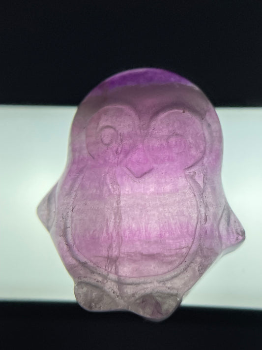 Rainbow Fluorite Micro Pocket Pet Penguin Crystal Gemstone Carving (4)