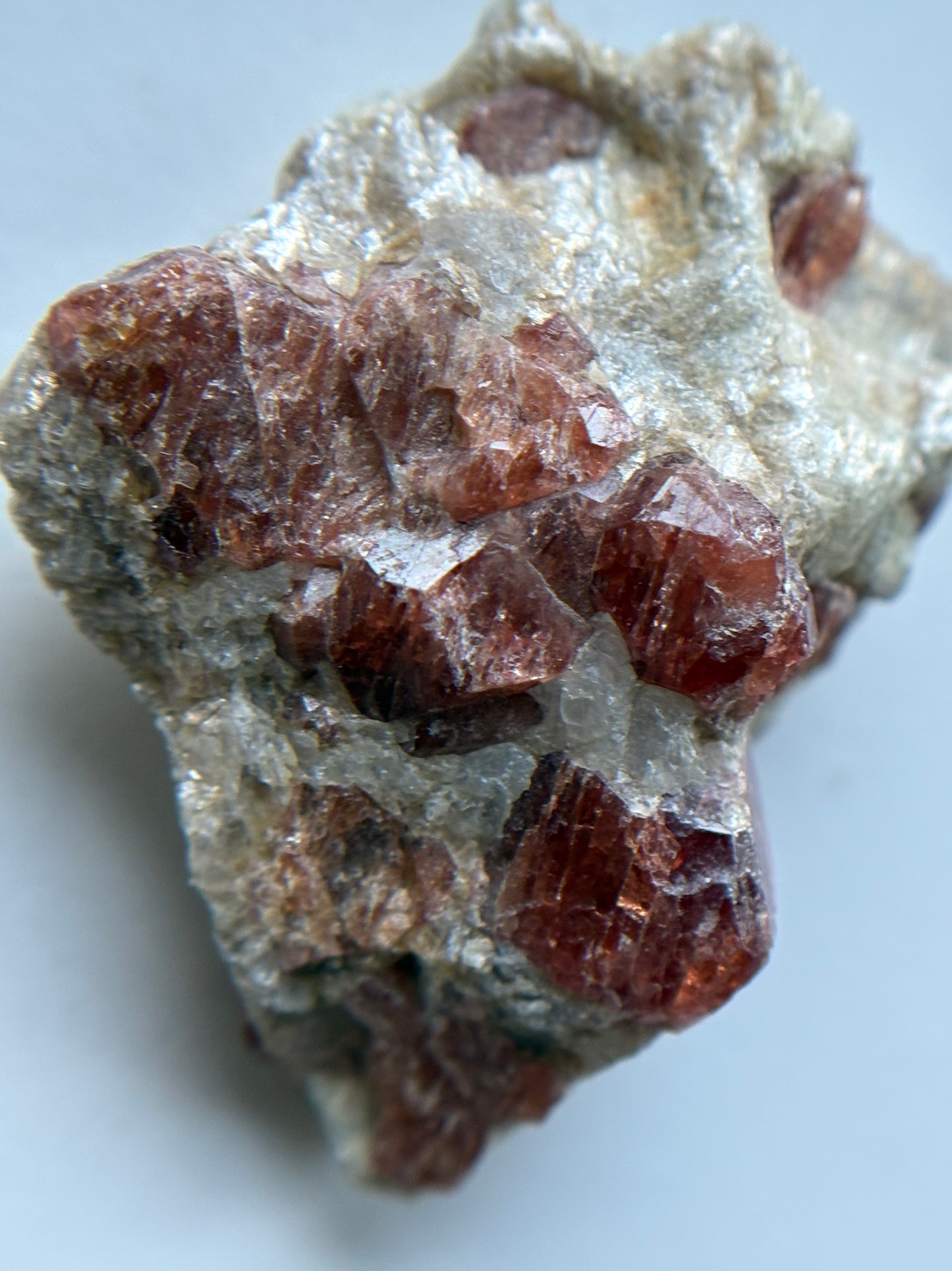 Spessertite Garnet In Schist Crystal Gemstone Rough Specimen (4)
