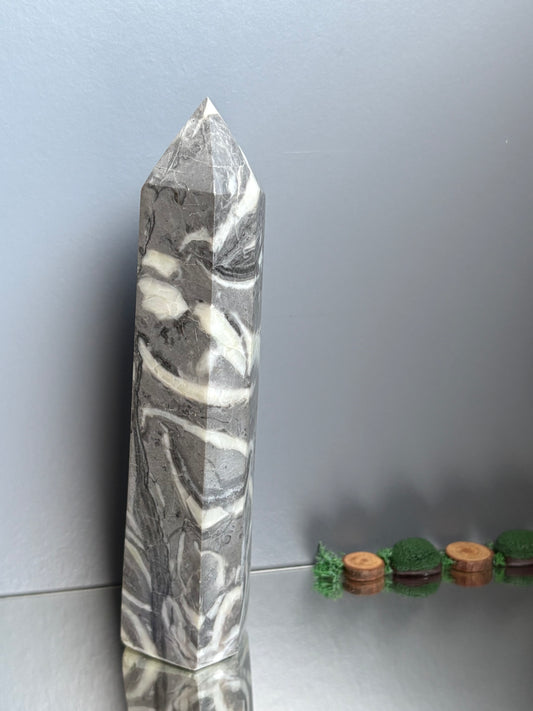 Thousand Eye Jasper Crystal Gemstone Tower Point - L1