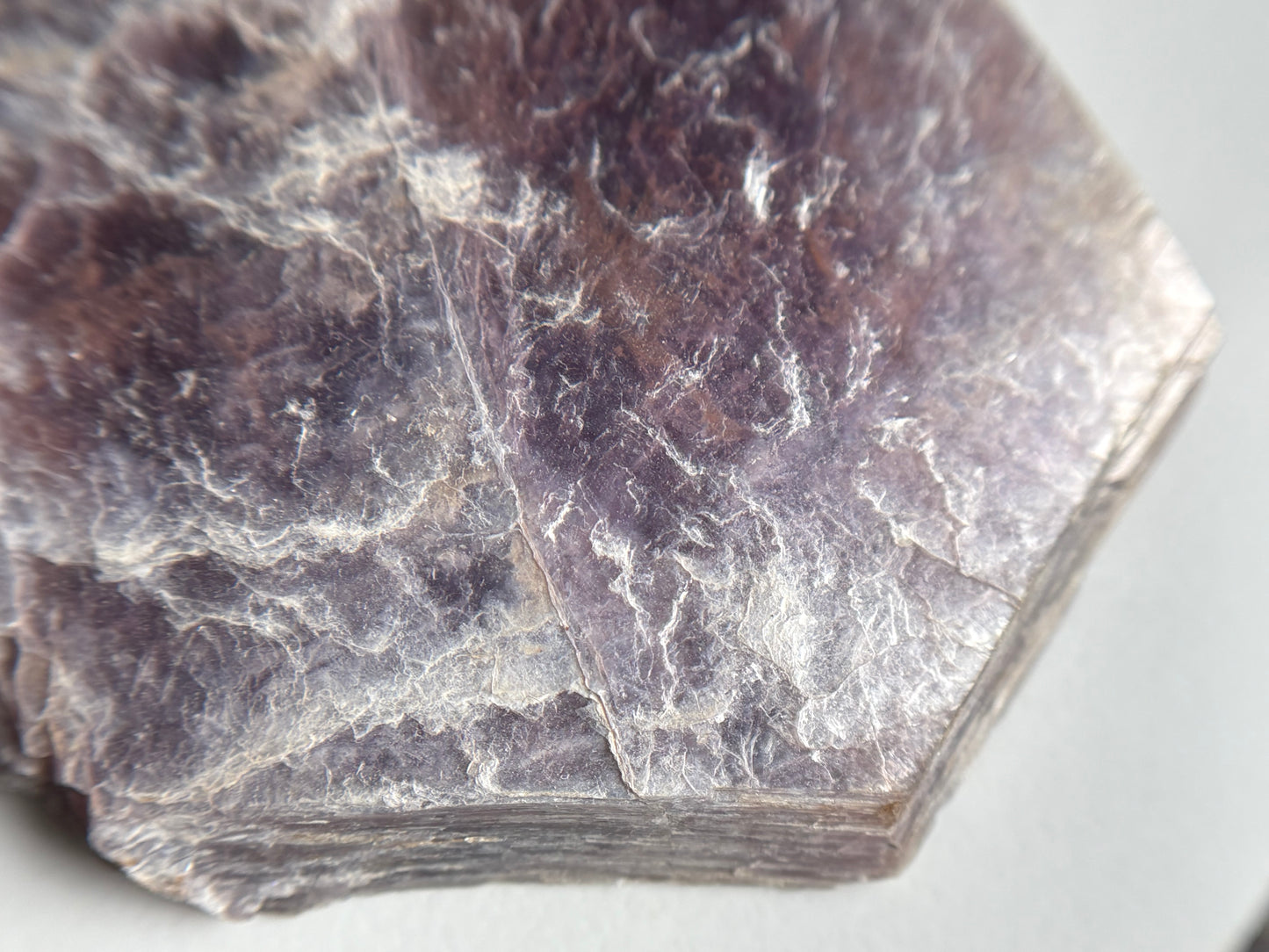 Lepidolite Slice Rough Gemstone Crystal - Large
