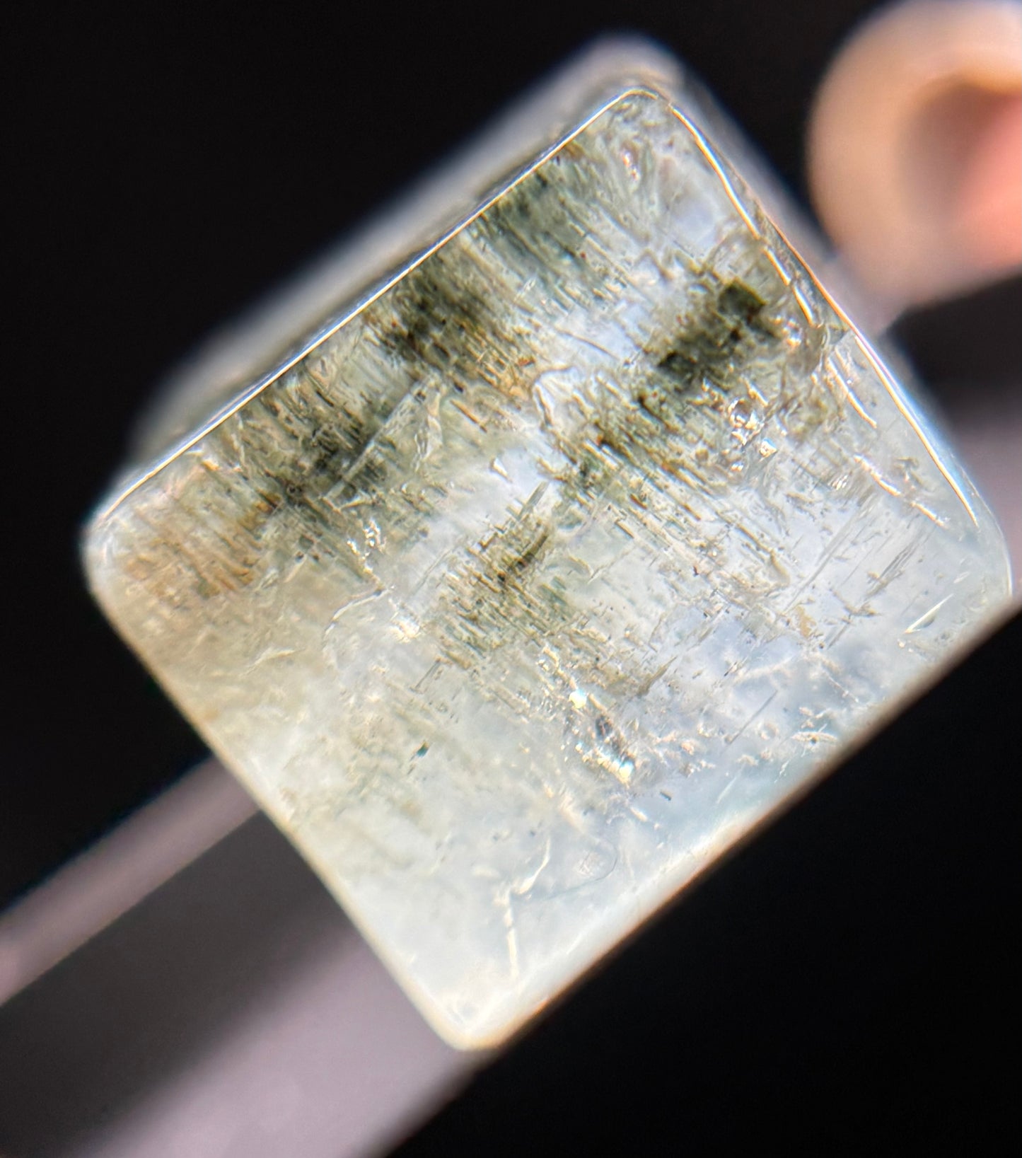 Aquamarine Chlorite Gemstone Crystal Tumbled Cube