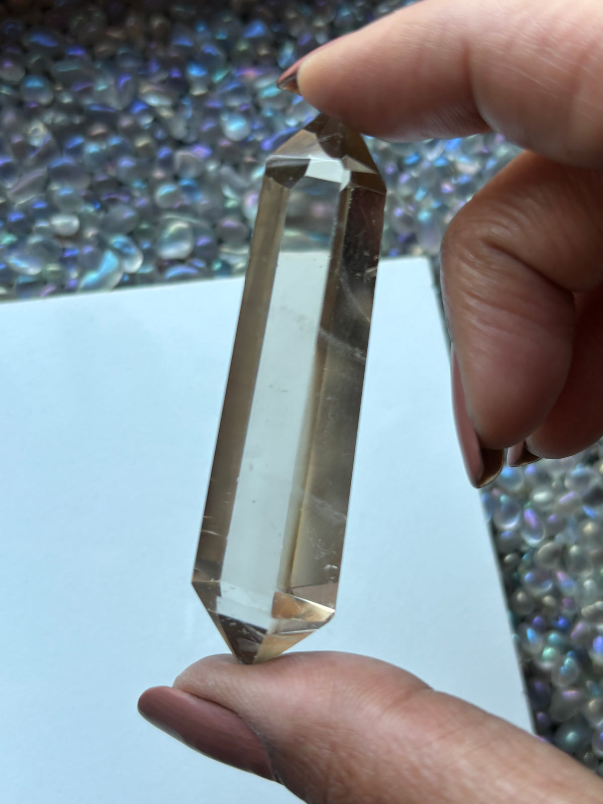 Smoky Quartz Crystal Gemstone Double Terminated Point - (1)