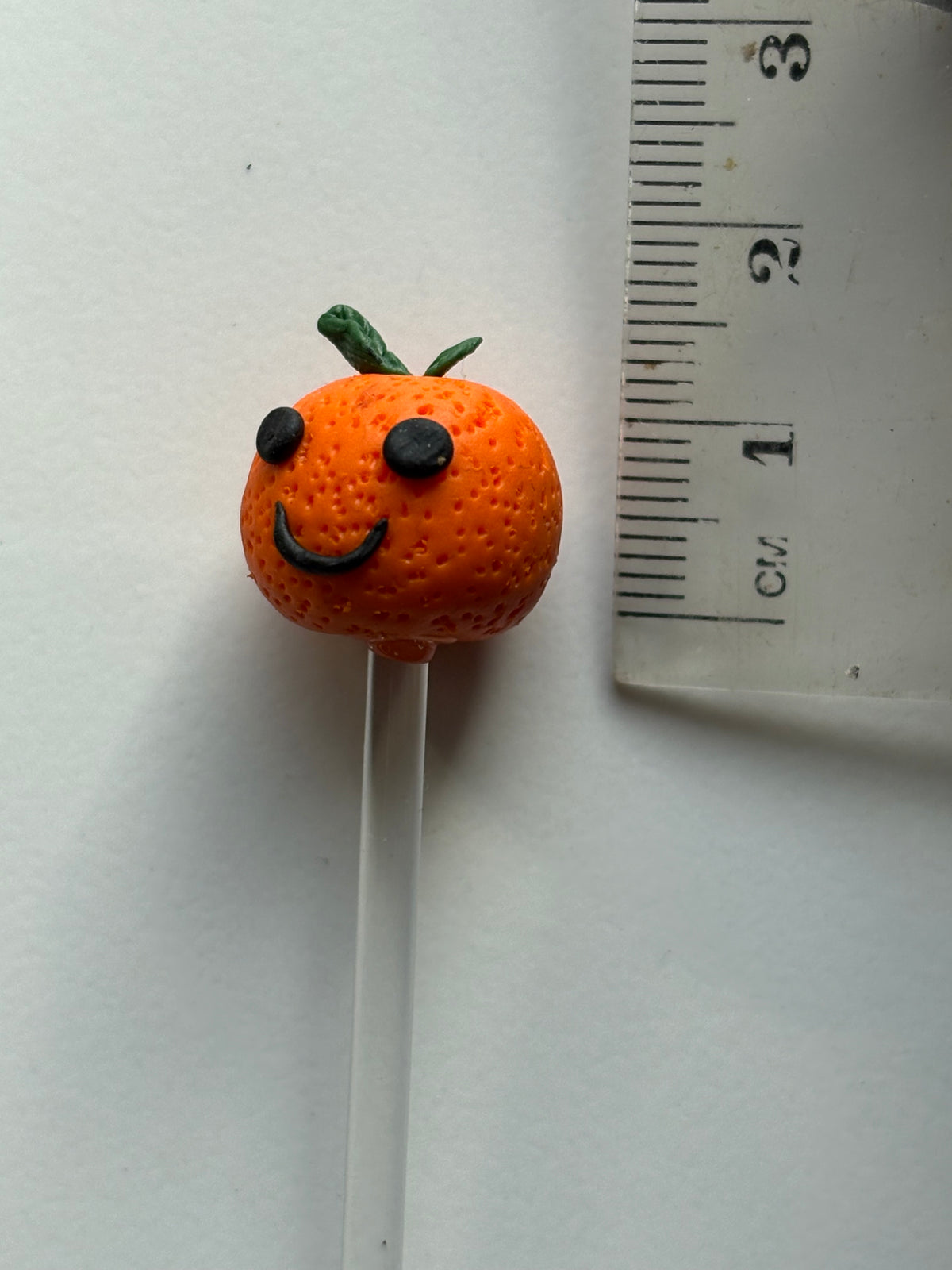 Ollie The Orange Clay Art Plant Pot Buddy