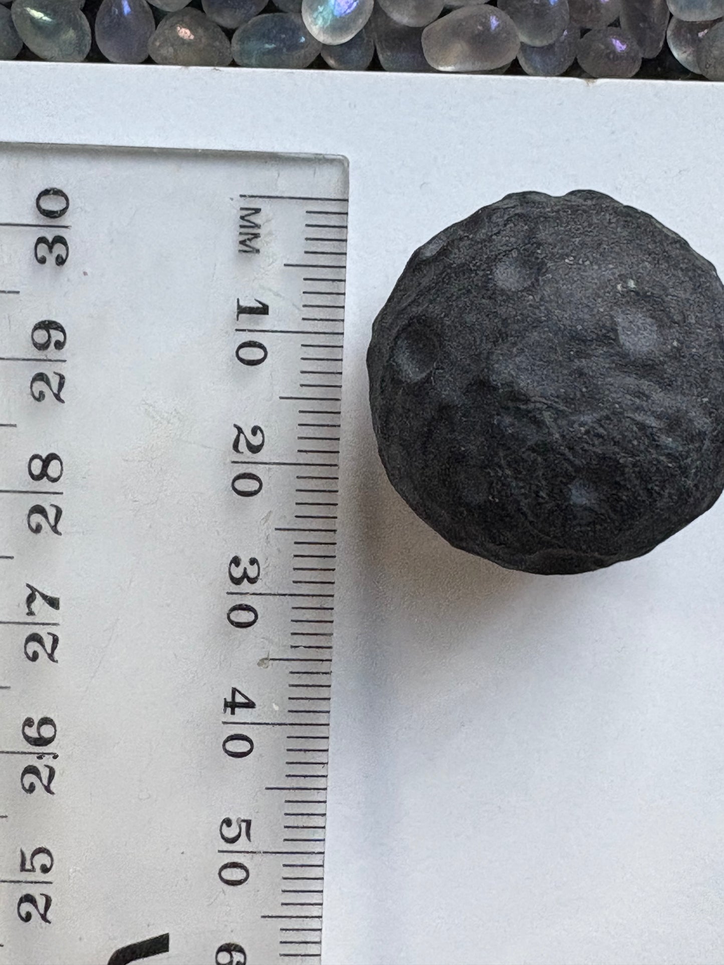 Obsidian Crystal Gemstone Mini Full Moon Carving