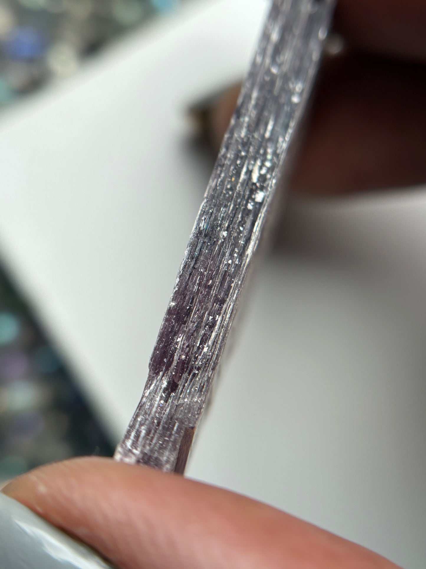 Lepidolite Slice Rough Gemstone Crystal - Small