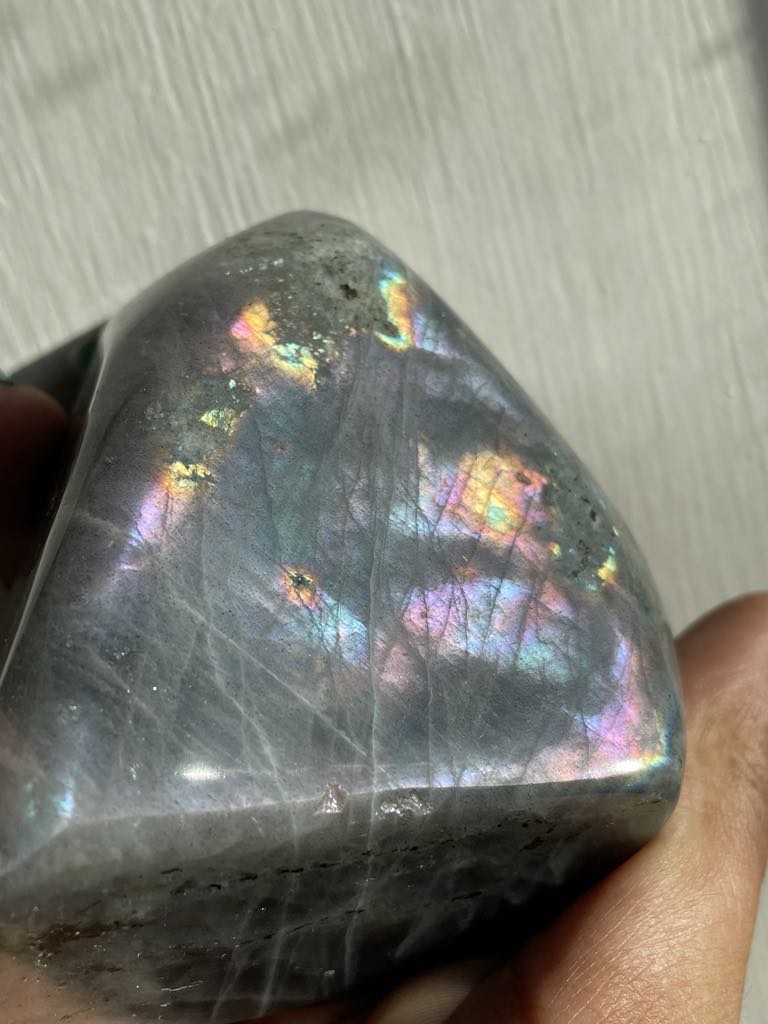 Labradorite Crystal Gemstone Cut Base Freeform (M)